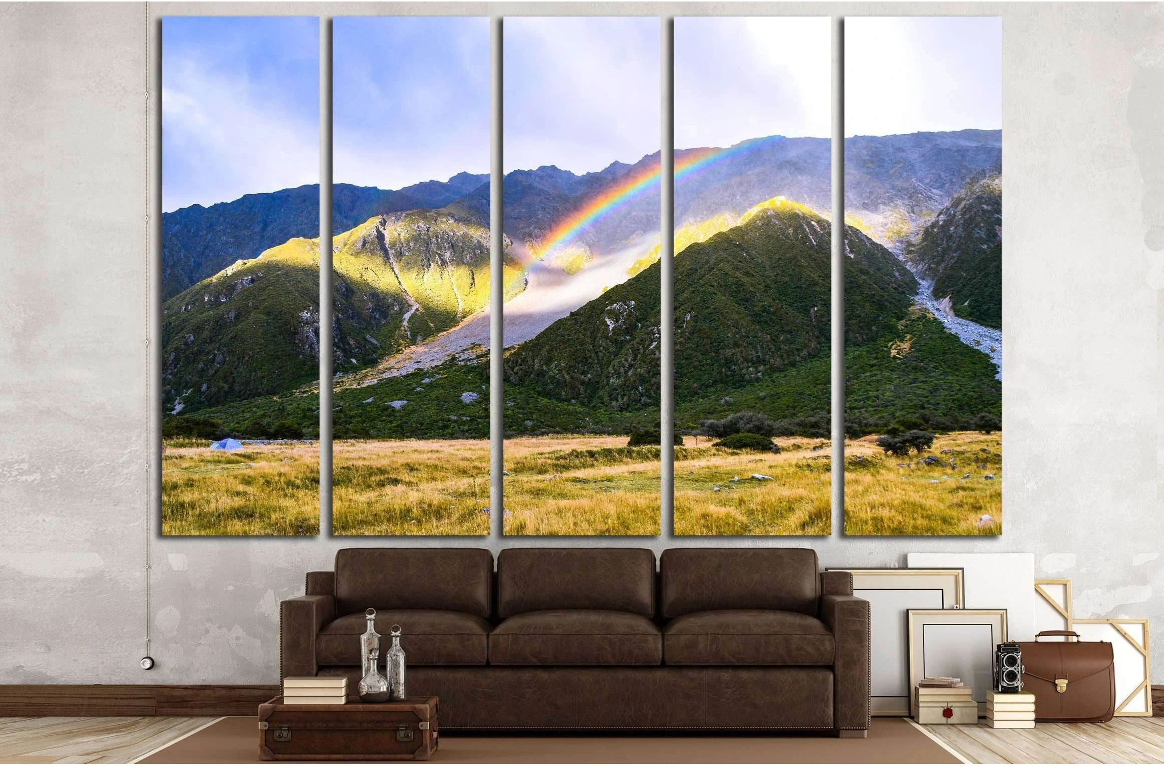 Hooker Valley Track №3195 Ready to Hang Canvas Print - Zellart Canvas Prints ALL_Products, s-3195