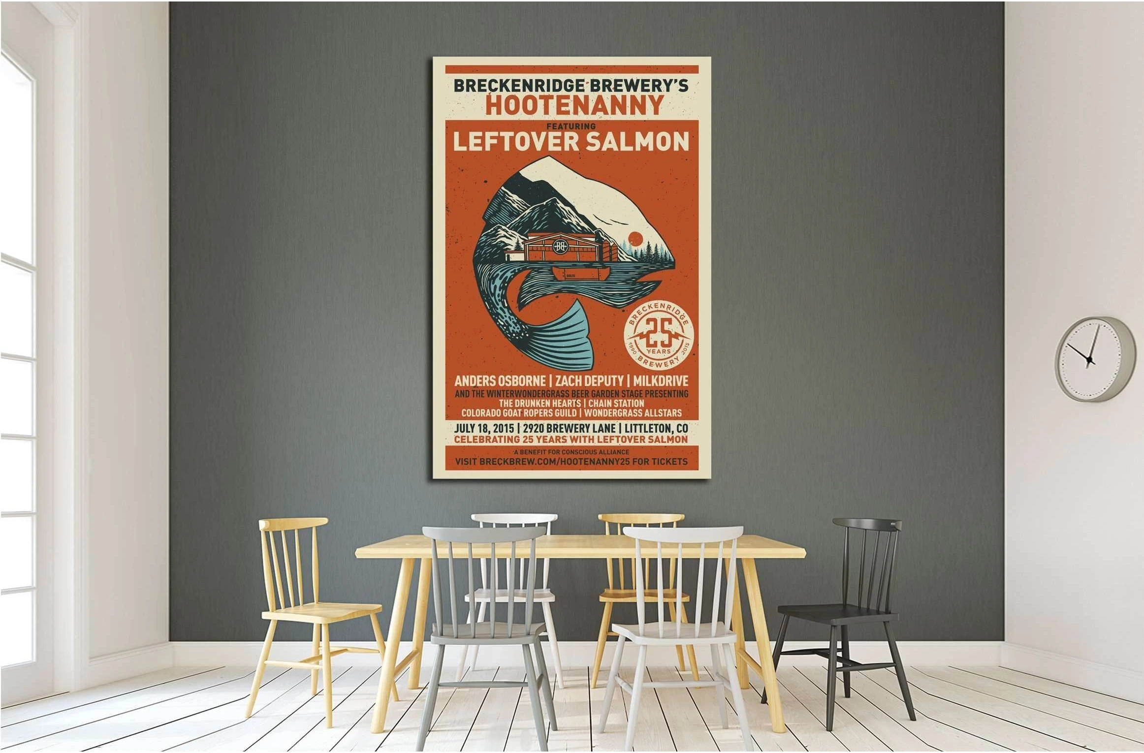 hootenanny poster №3461 Ready to Hang Canvas Print - Zellart Canvas Prints 000Negative, ALL_Products, s-3461