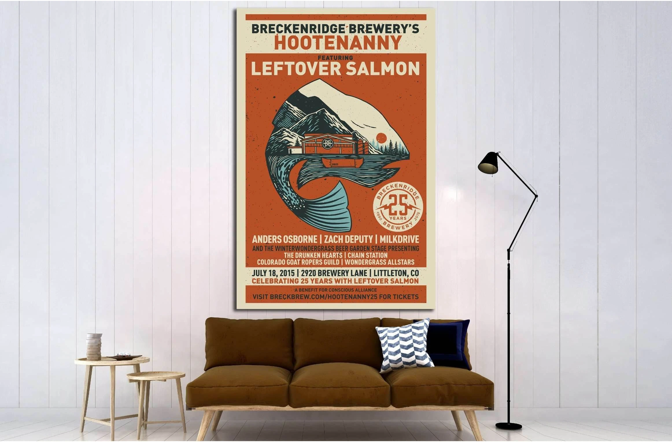 hootenanny poster №3461 Ready to Hang Canvas Print - Zellart Canvas Prints 000Negative, ALL_Products, s-3461