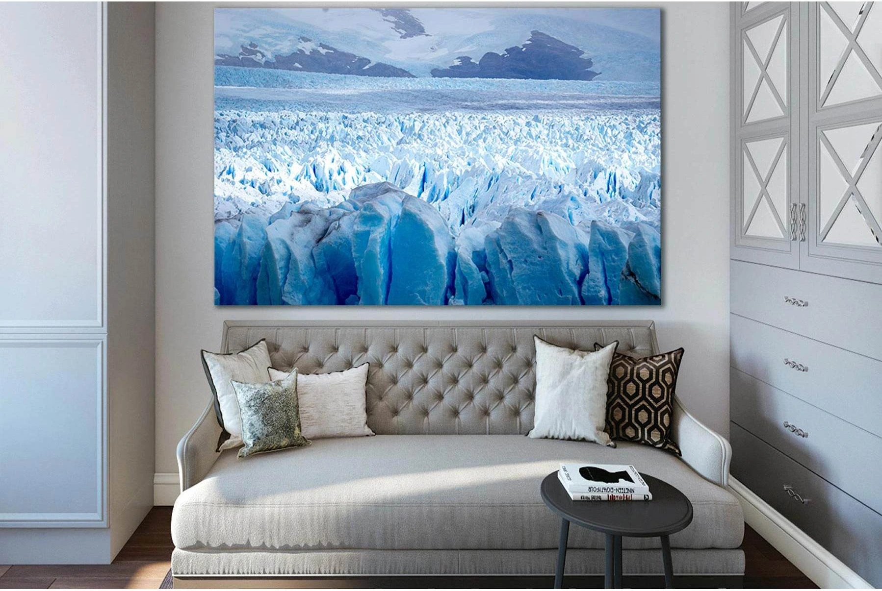 Horizontal View Glacier Perito Moreno №SL1309 Ready to Hang Canvas Print - Zellart Canvas Prints 0new, ALL_Products, Glacials