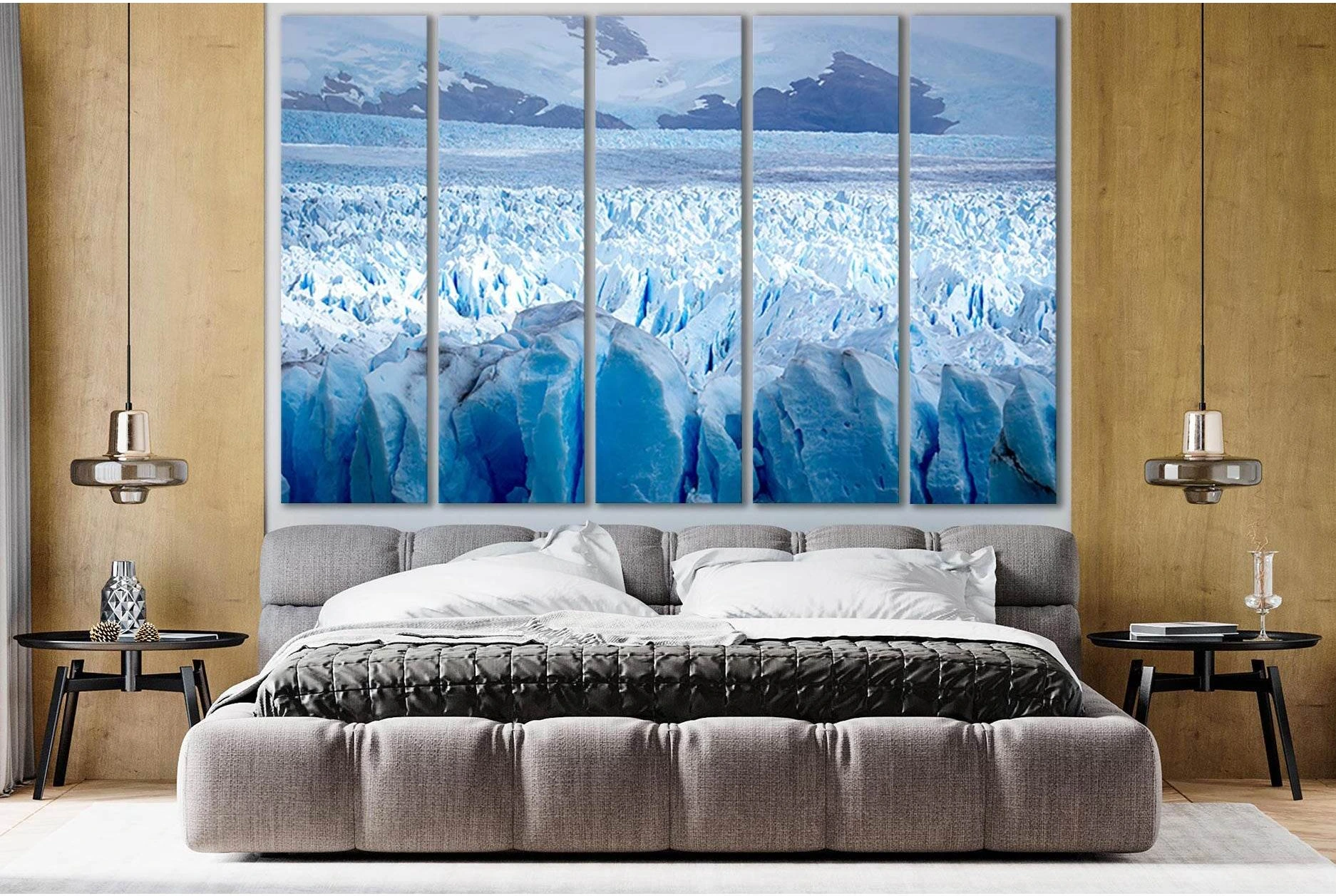 Horizontal View Glacier Perito Moreno №SL1309 Ready to Hang Canvas Print - Zellart Canvas Prints 0new, ALL_Products, Glacials