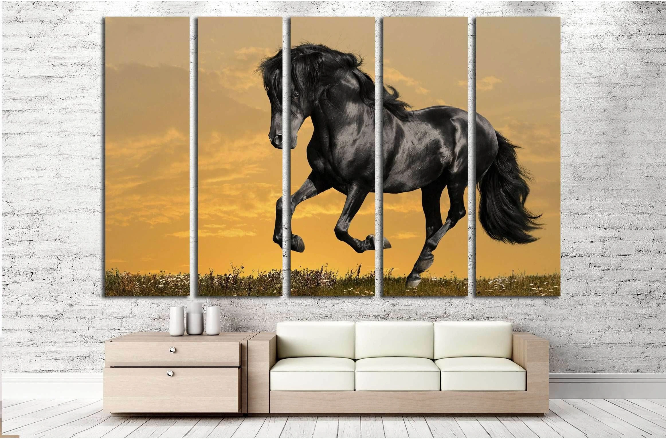 Horse home decor №5001 - Zellart Canvas Prints ALL_Products, Horses, s-5001