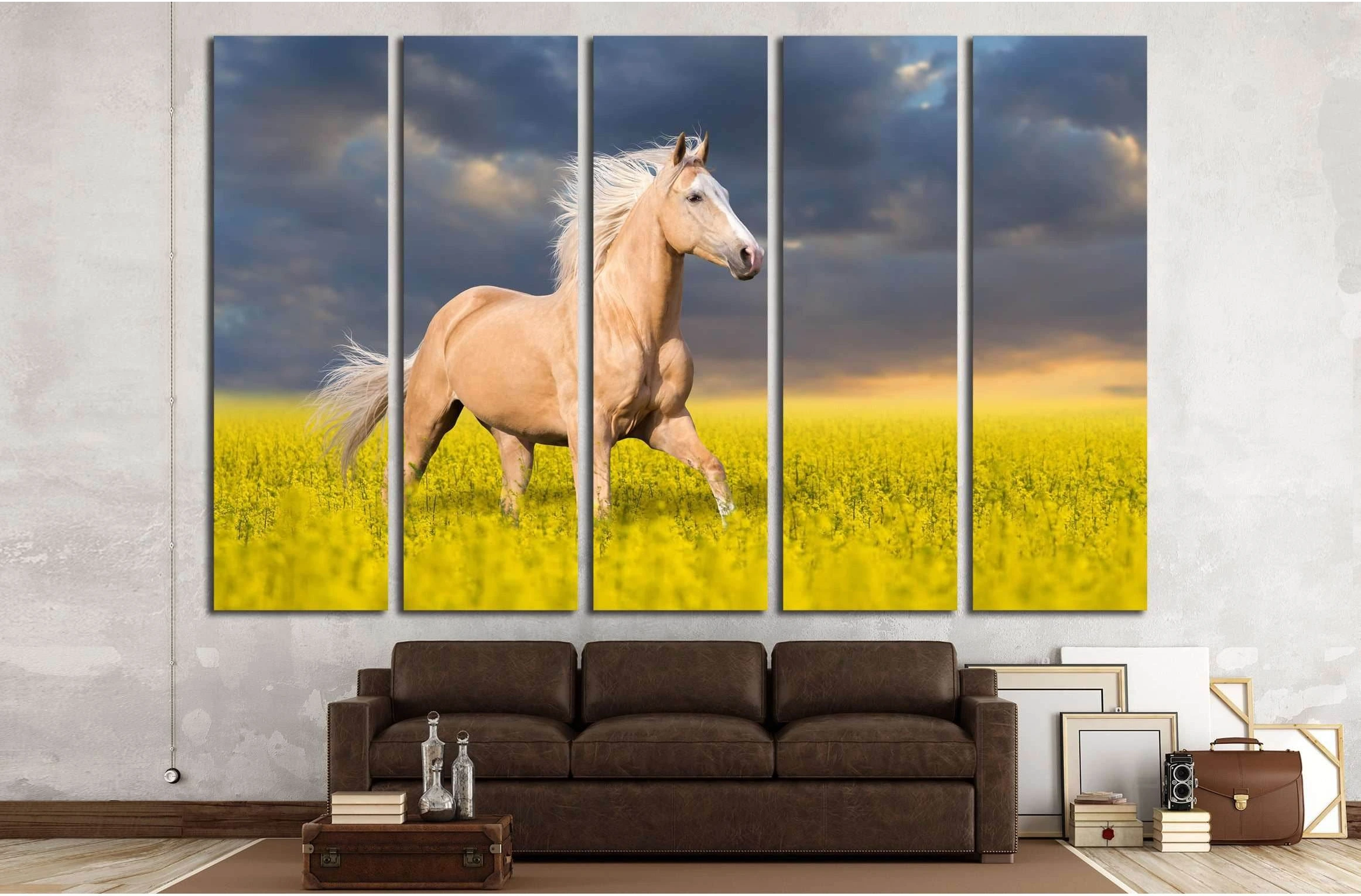 Horse multi panel canvas №5010 - Zellart Canvas Prints ALL_Products, Horses, s-5010
