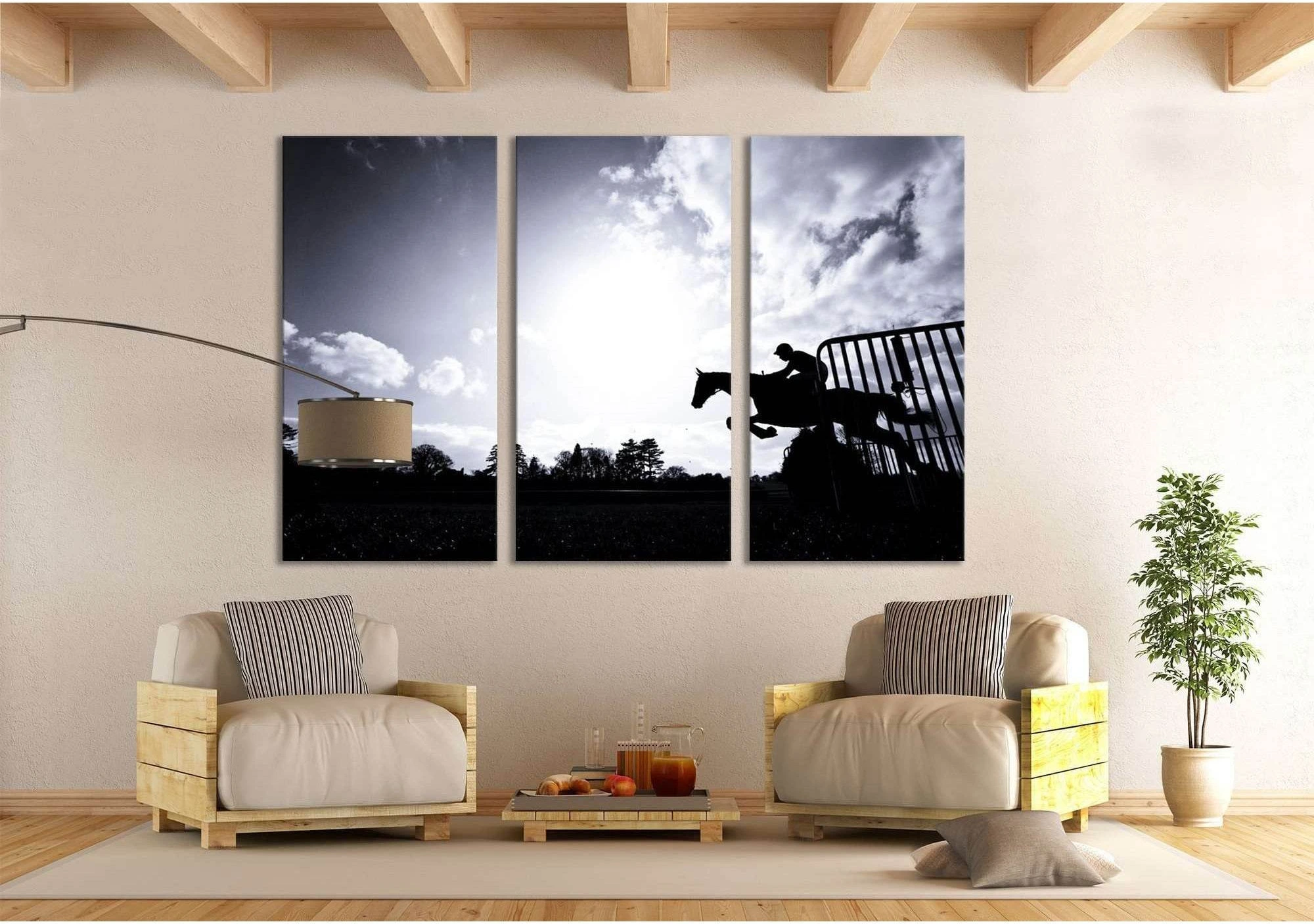 Horse Racing №650 Ready to Hang Canvas Print - Zellart Canvas Prints ALL_Products, autopostr_pinterest_65155, autopostr_pinterest_65157, autopostr_pinterest_65158, autopostr_pinterest_65160, Horses
