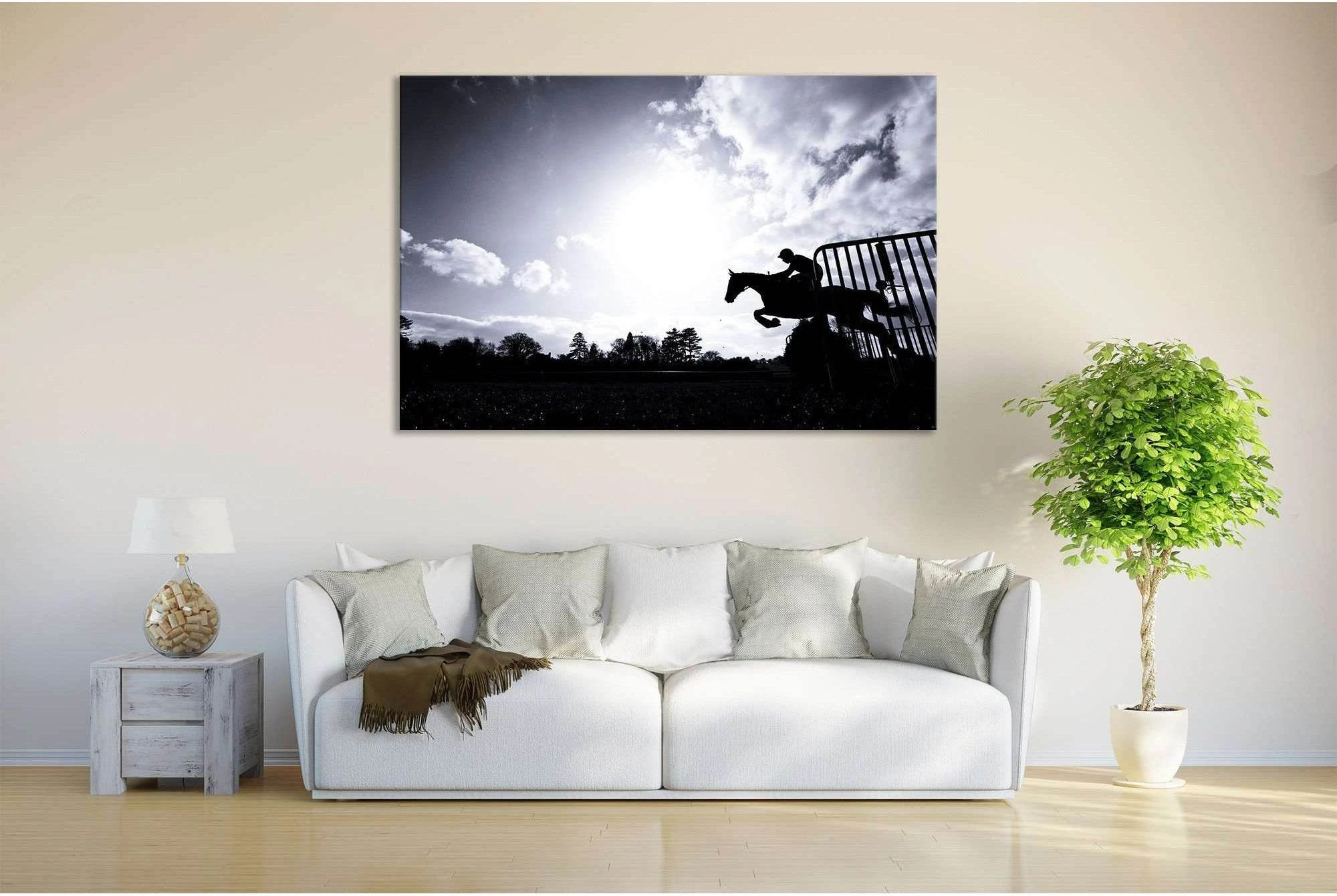 Horse Racing №650 Ready to Hang Canvas Print - Zellart Canvas Prints ALL_Products, autopostr_pinterest_65155, autopostr_pinterest_65157, autopostr_pinterest_65158, autopostr_pinterest_65160, Horses