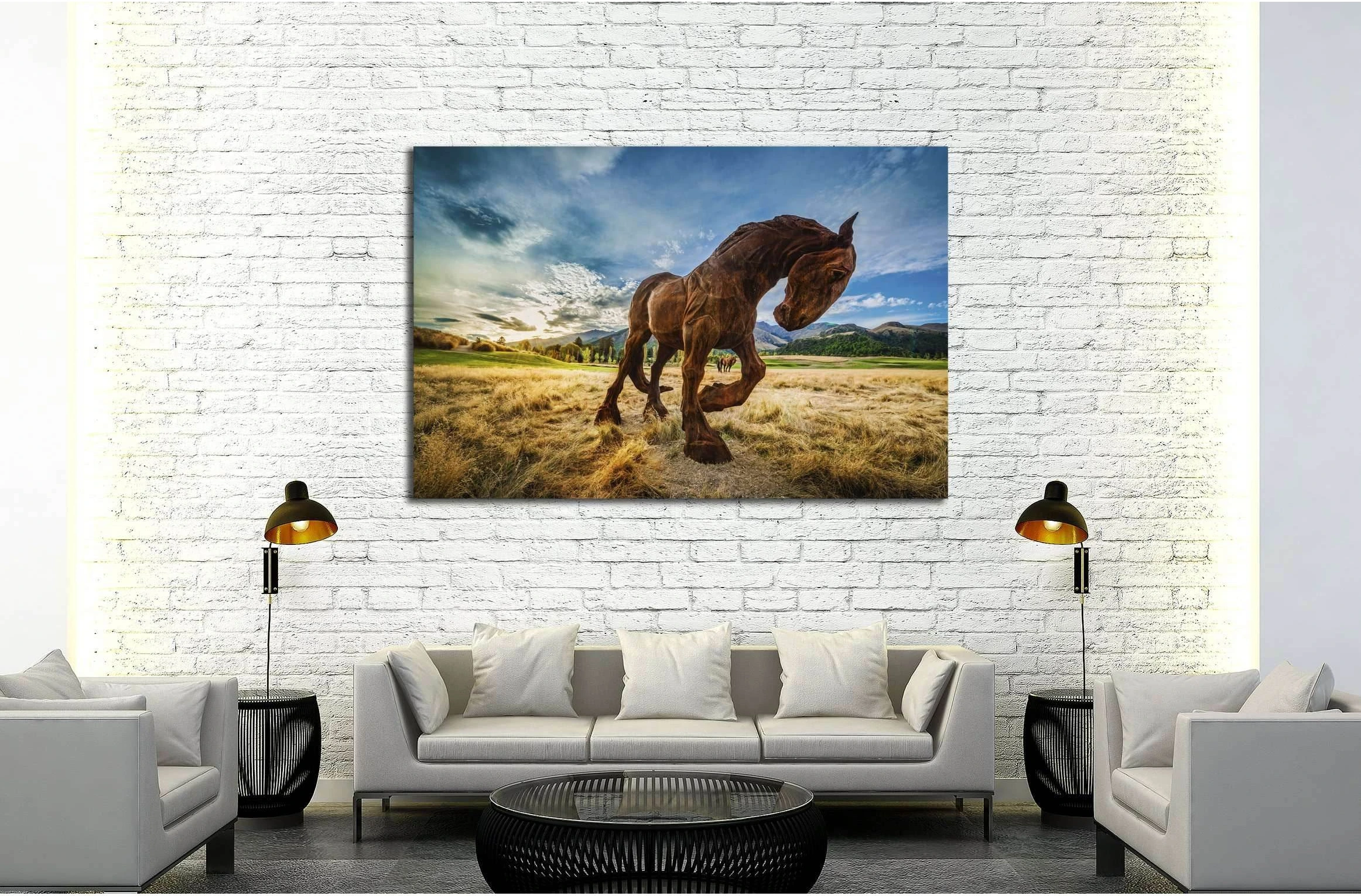 Horse Wall Art №5018 - Zellart Canvas Prints ALL_Products, Horses, s-5018