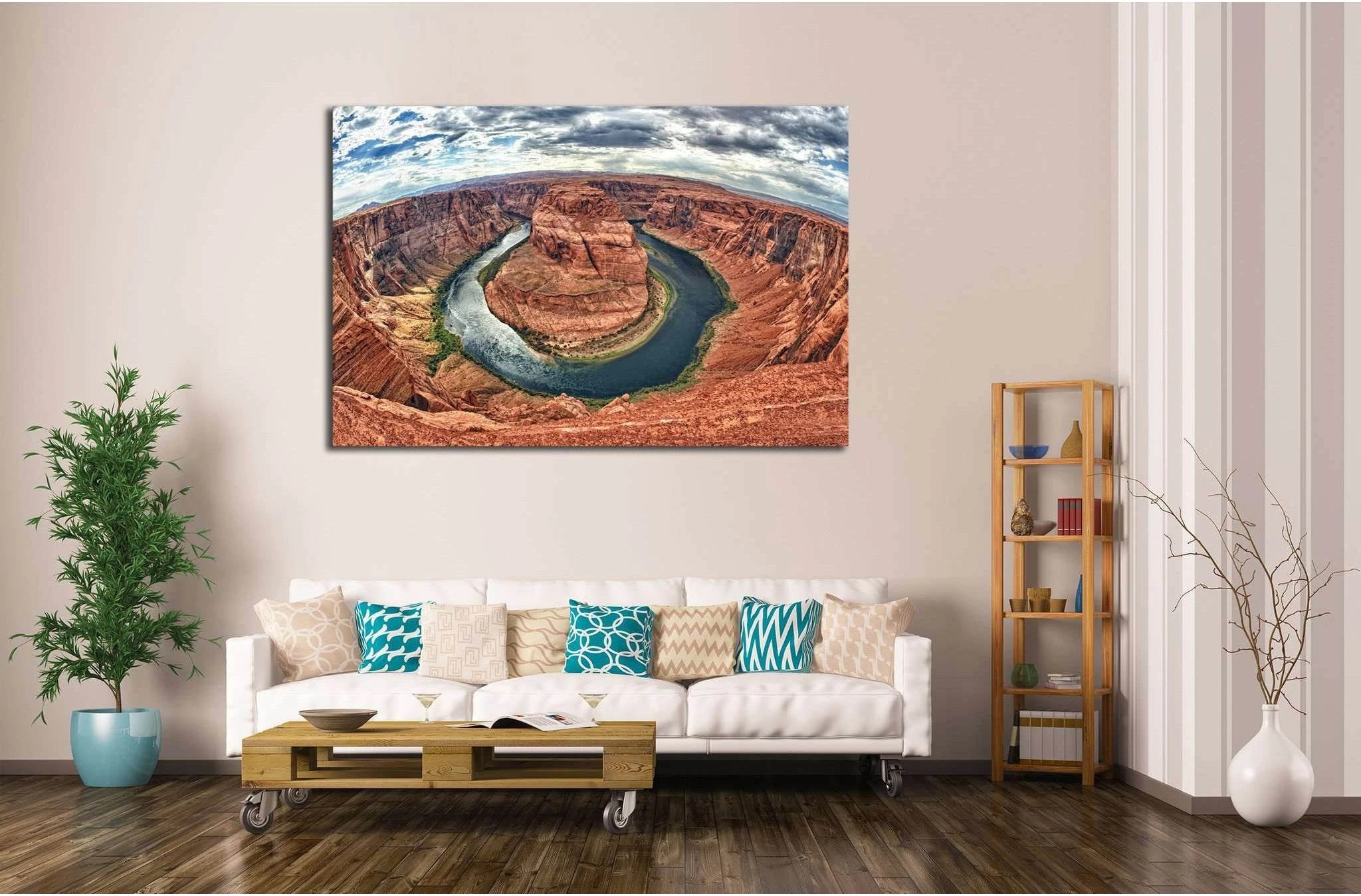 Horseshoe Bend №547 Ready to Hang Canvas Print - Zellart Canvas Prints ALL_Products, s-547