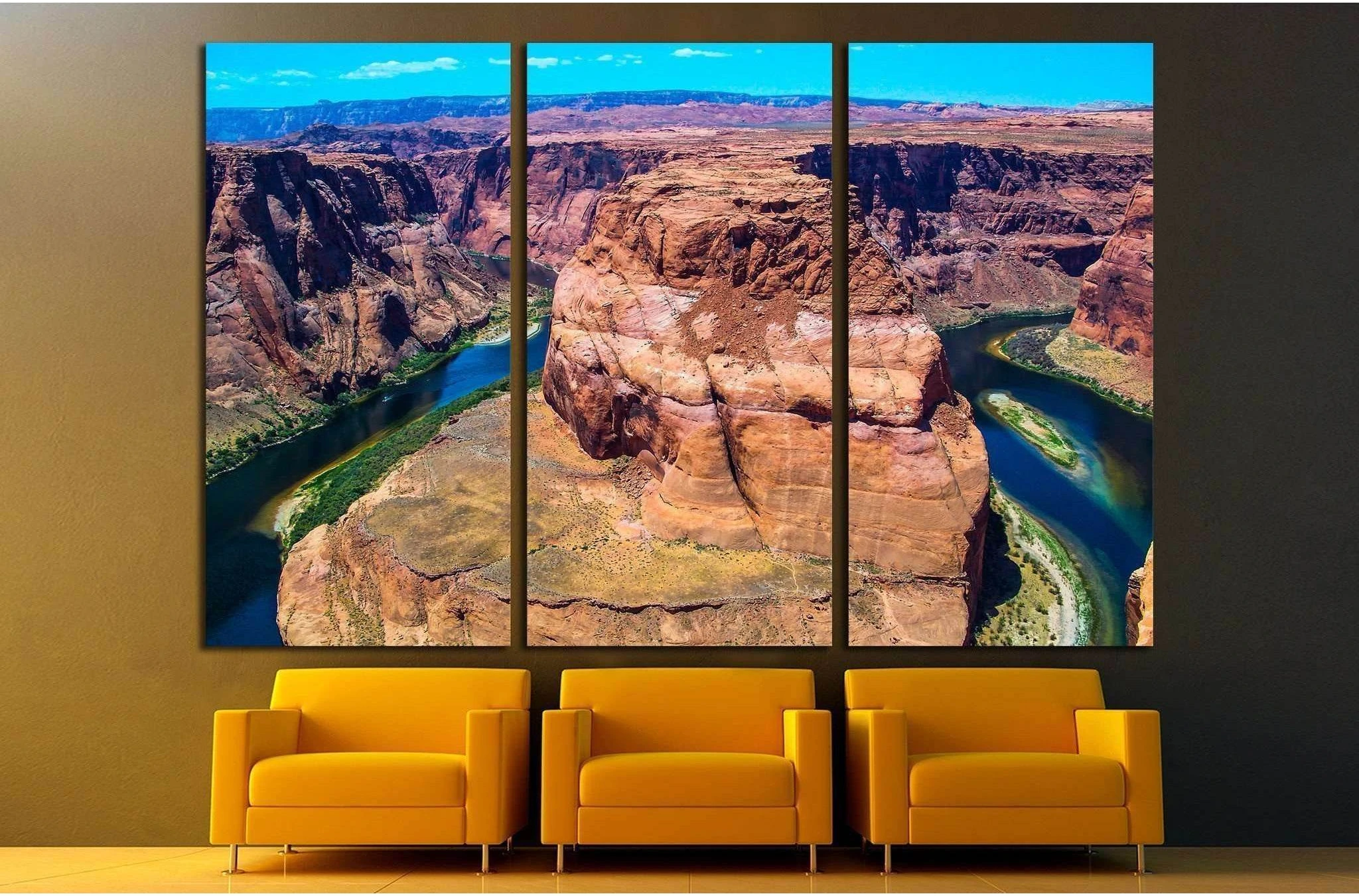 Horseshoe Bend in Arizona №1999 Ready to Hang Canvas Print - Zellart Canvas Prints ALL_Products, s-1999