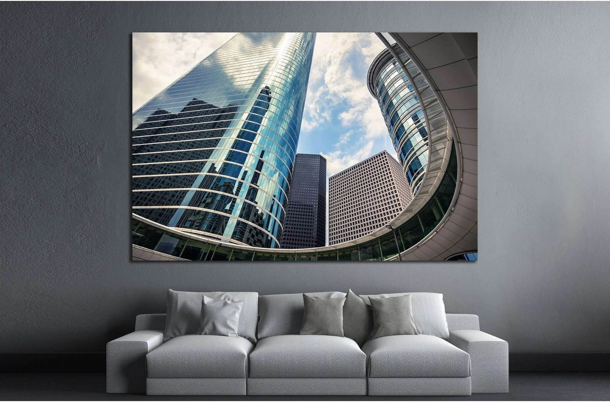Houston, Texas skyscrapers №1000 Ready to Hang Canvas Print - Zellart Canvas Prints ALL_Products, s-1000