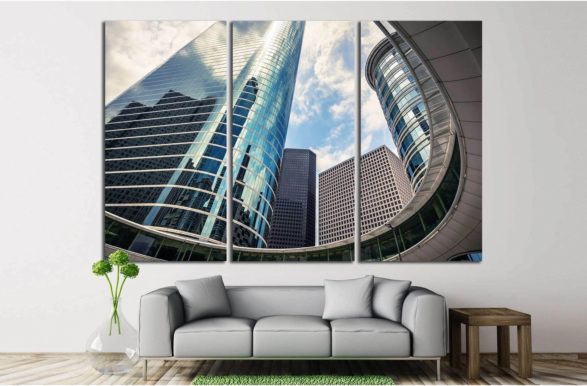 Houston, Texas skyscrapers №1000 Ready to Hang Canvas Print - Zellart Canvas Prints ALL_Products, s-1000
