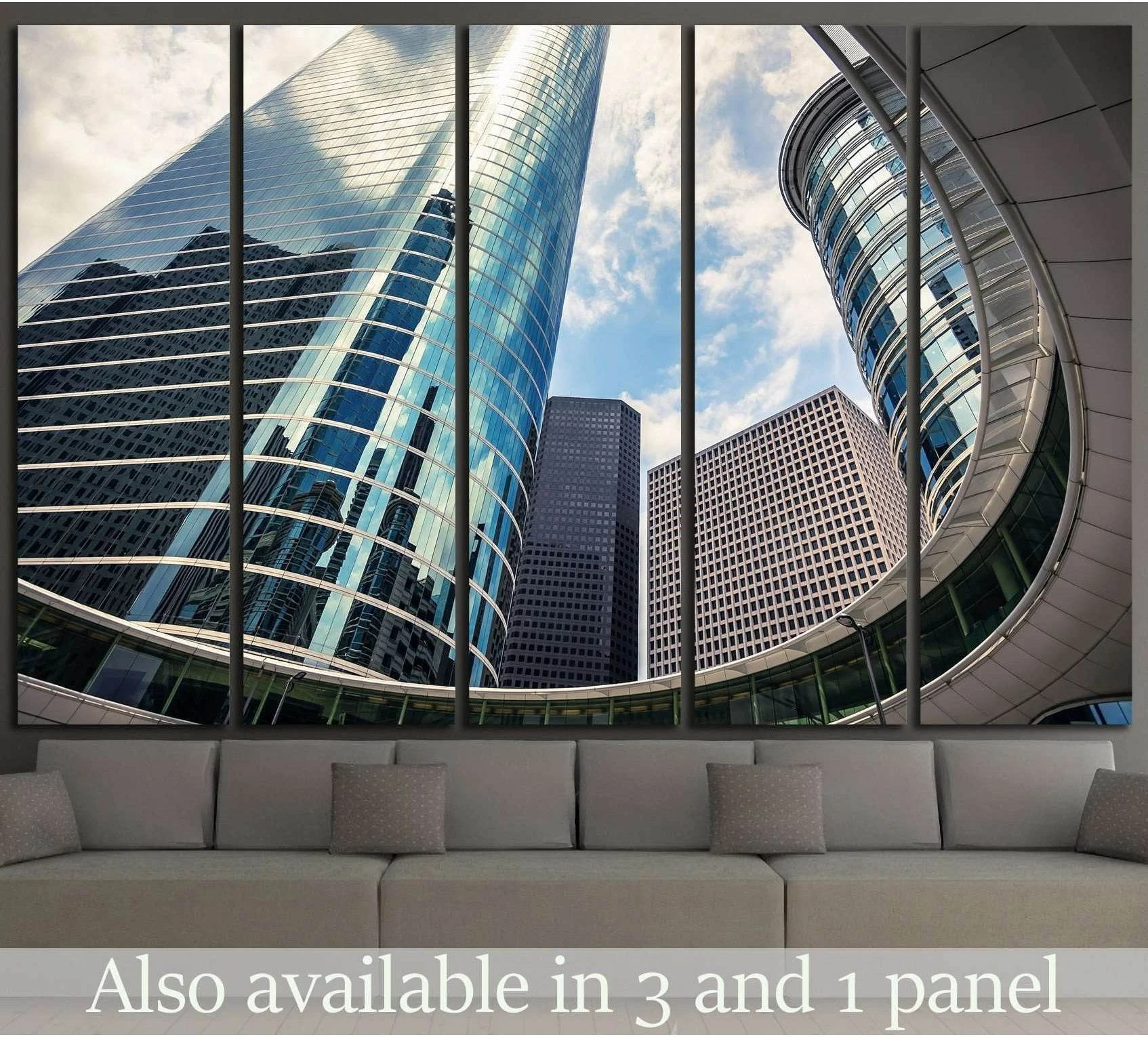 Houston, Texas skyscrapers №1000 Ready to Hang Canvas Print - Zellart Canvas Prints ALL_Products, s-1000