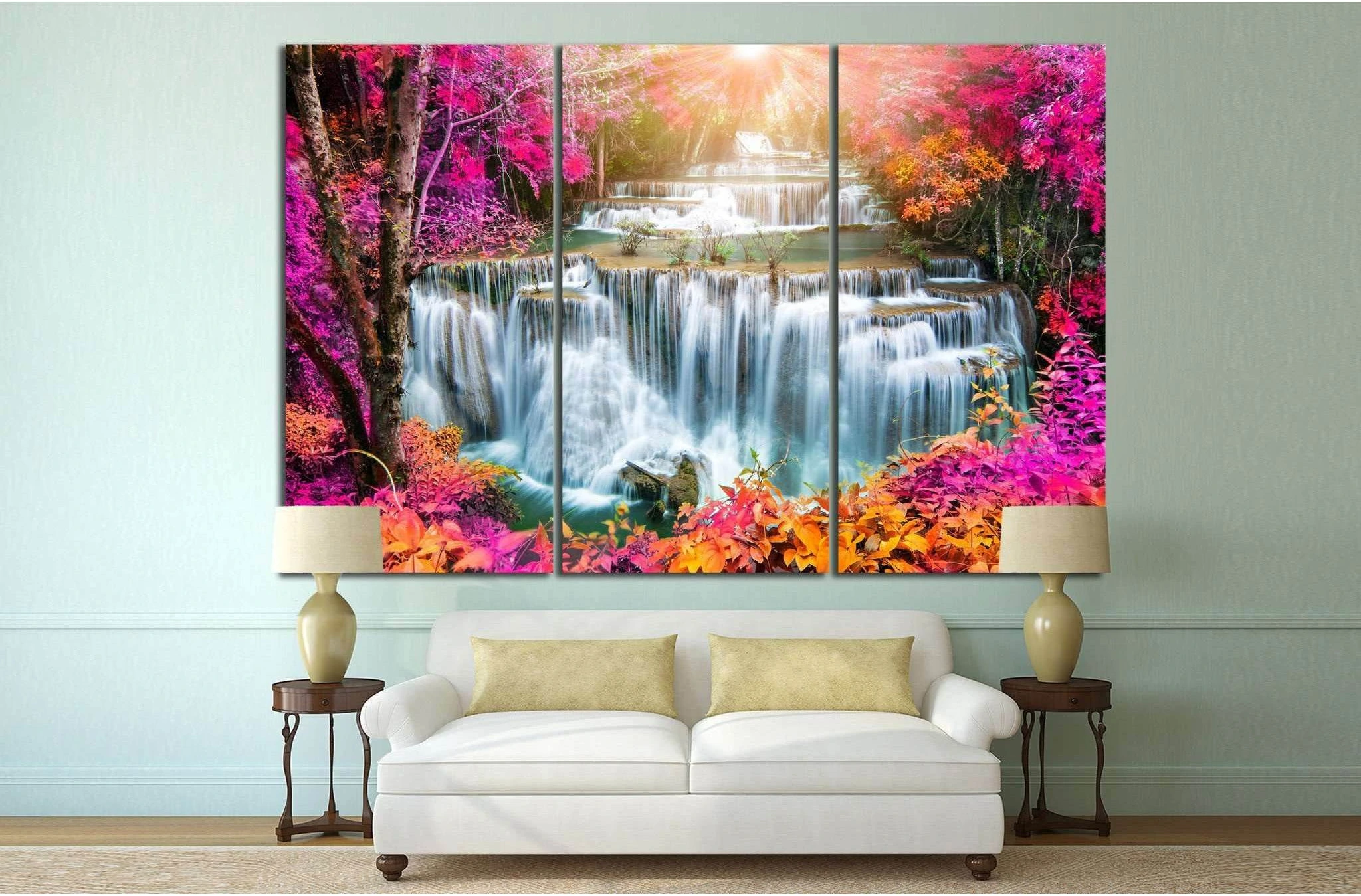 Huay Mae Kamin, Thailand №619 Ready to Hang Canvas Print - Zellart Canvas Prints ALL_Products, s-619