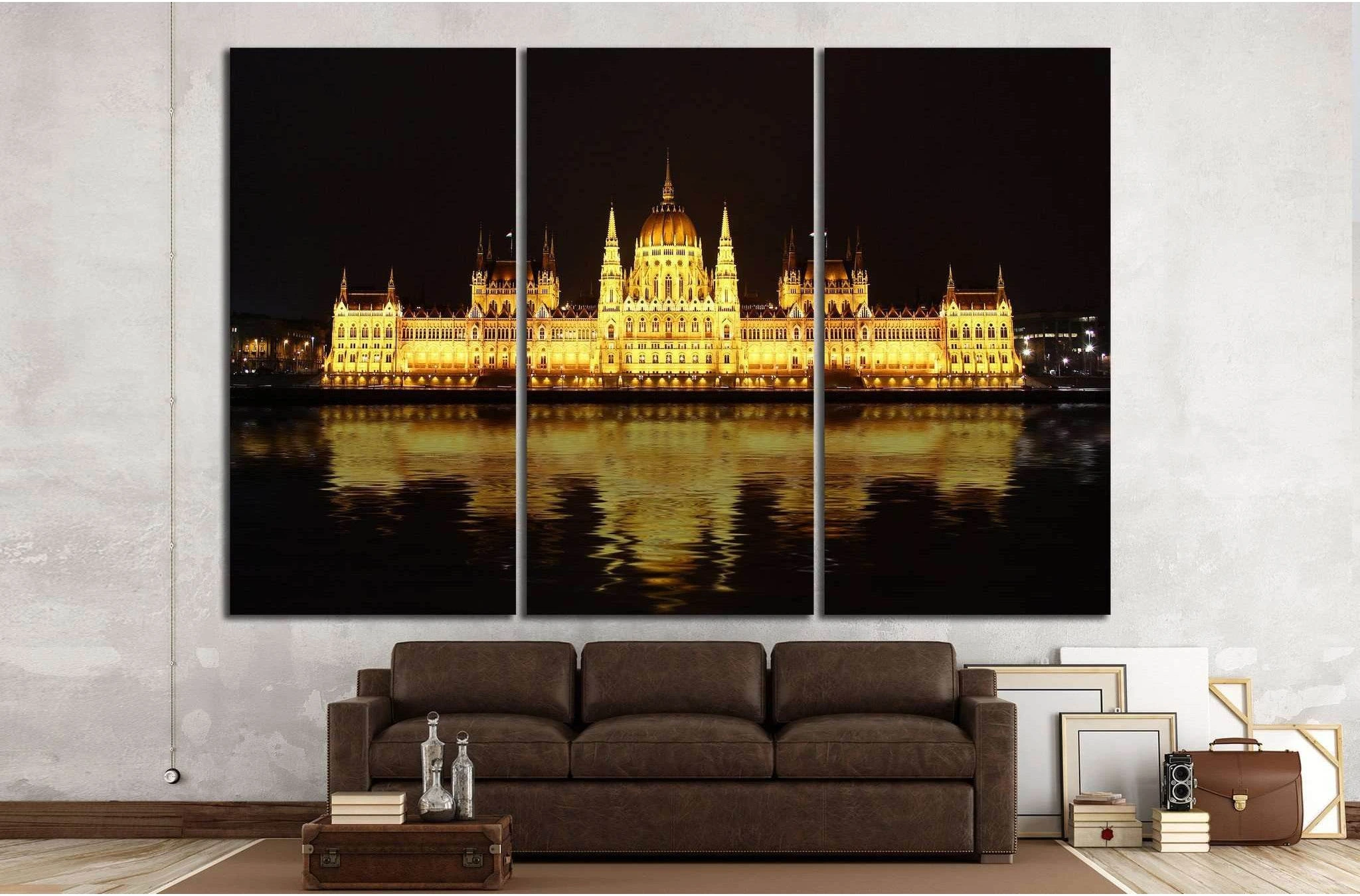 Hungarian Parliament Building №521 Ready to Hang Canvas Print - Zellart Canvas Prints ALL_Products, s-521