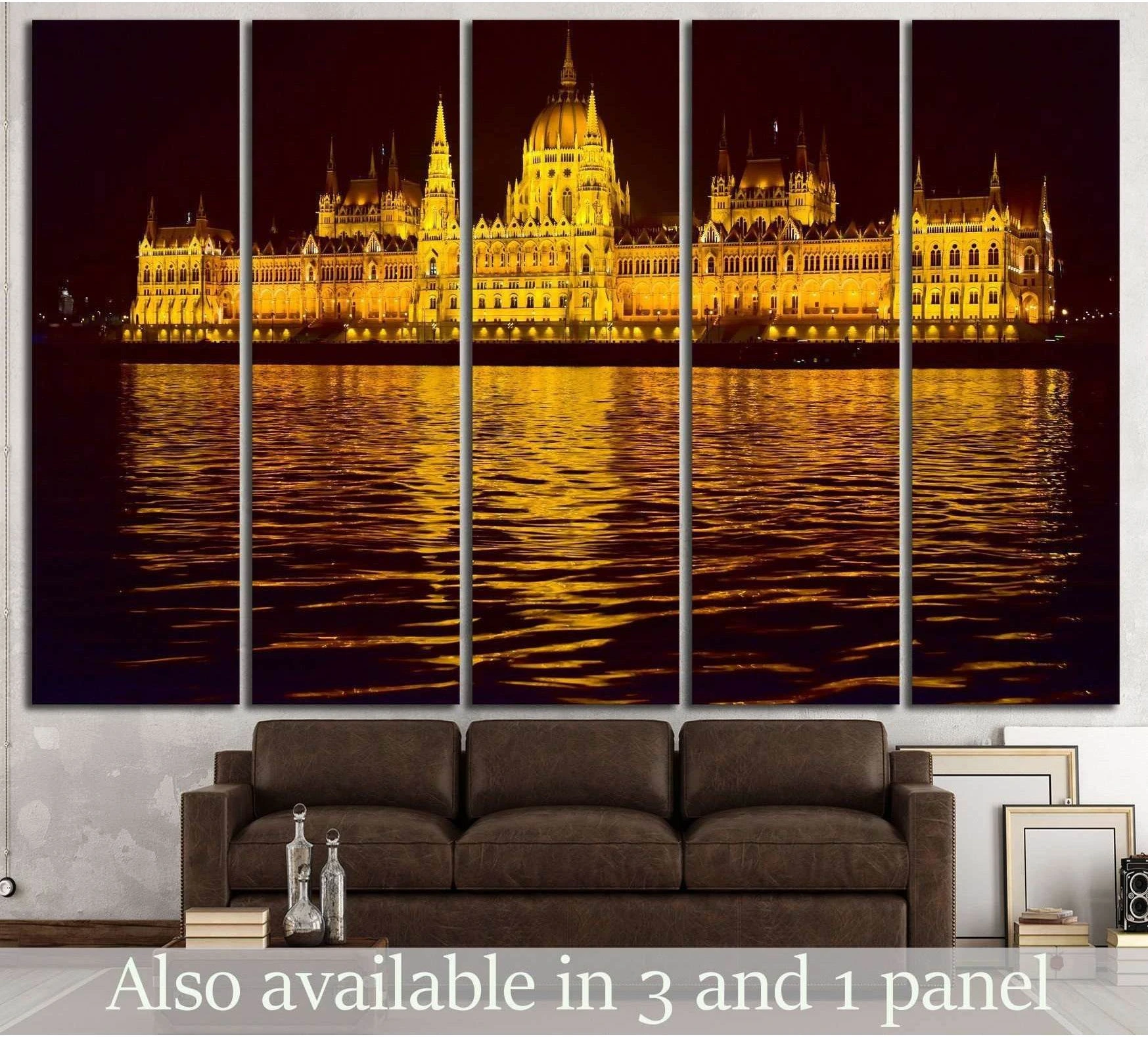 hungarian parliament building №724 Ready to Hang Canvas Print - Zellart Canvas Prints ALL_Products, s-724