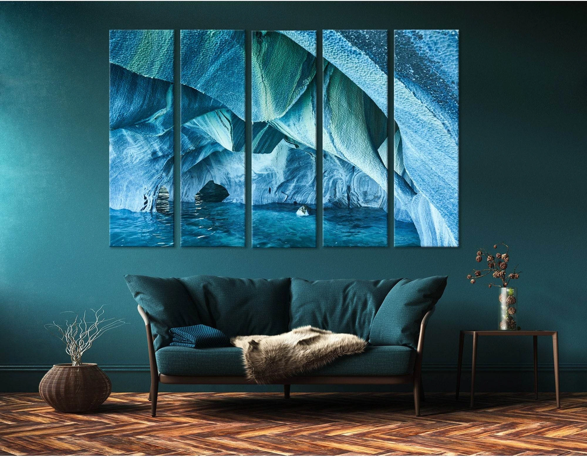 Ice Cave Abstract №04314 Ready to Hang Canvas Print - Zellart Canvas Prints ALL_Products