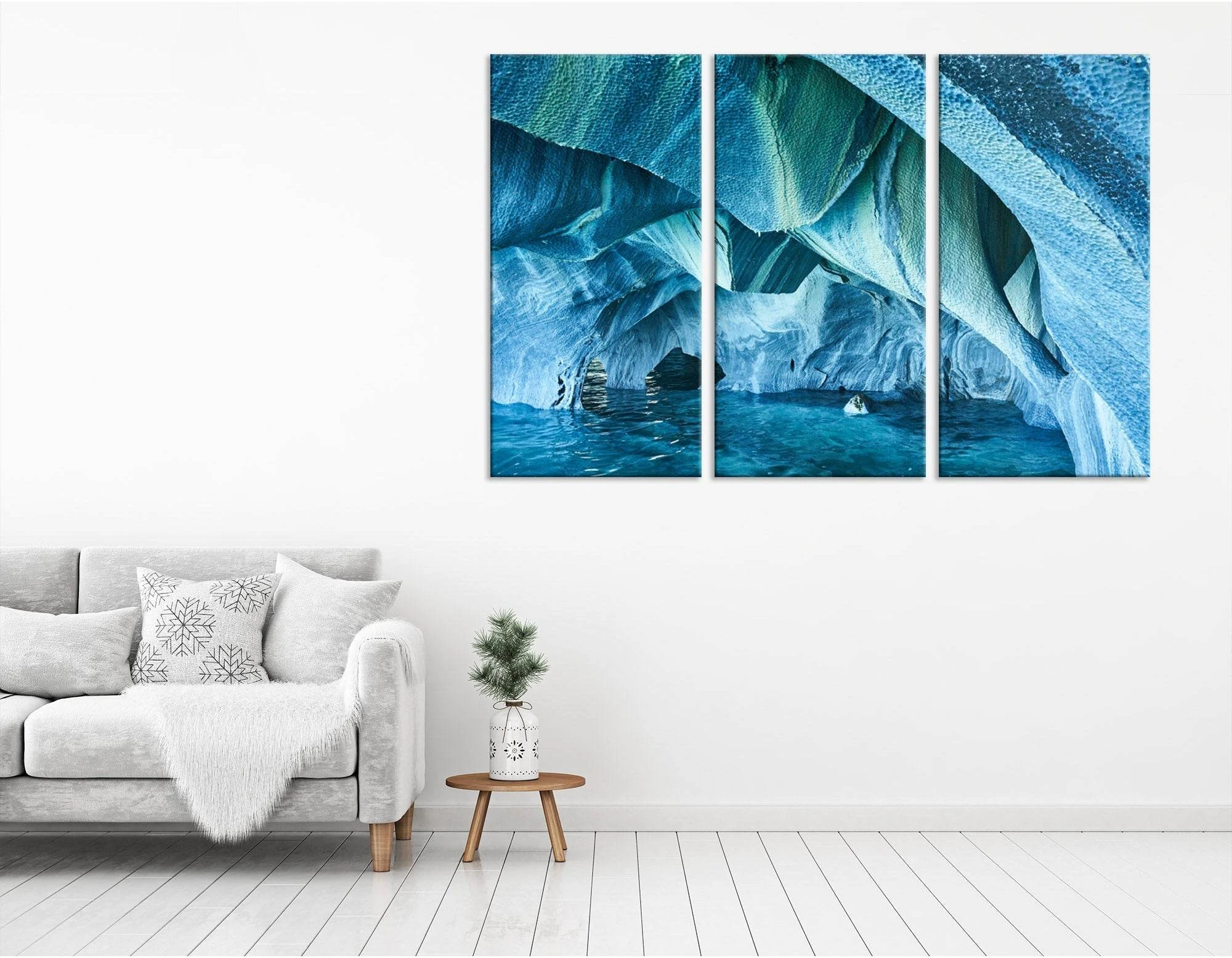 Ice Cave Abstract №04314 Ready to Hang Canvas Print - Zellart Canvas Prints ALL_Products