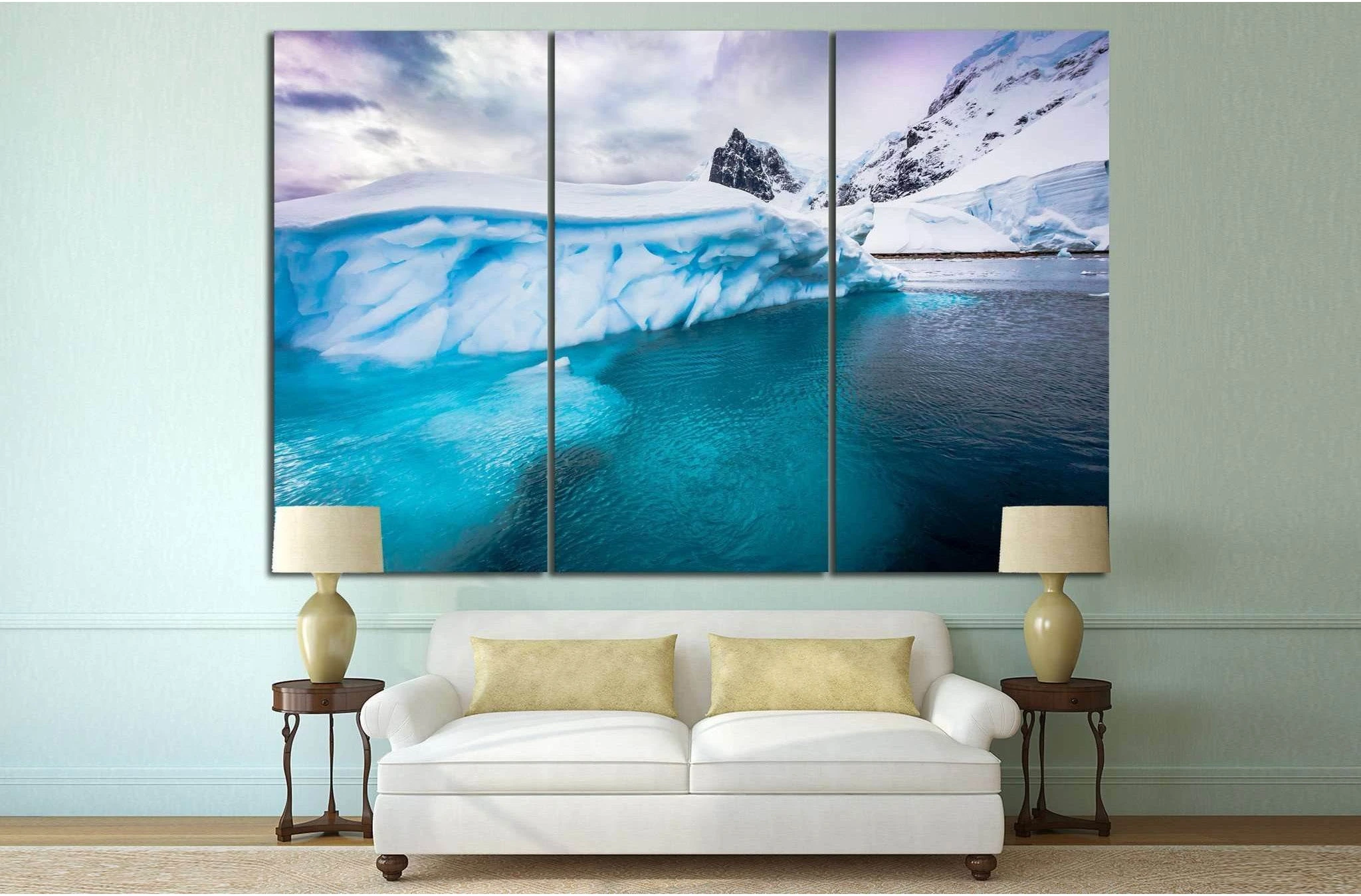 Iceberg in Antarctica. №602 Ready to Hang Canvas Print - Zellart Canvas Prints ALL_Products, s-602