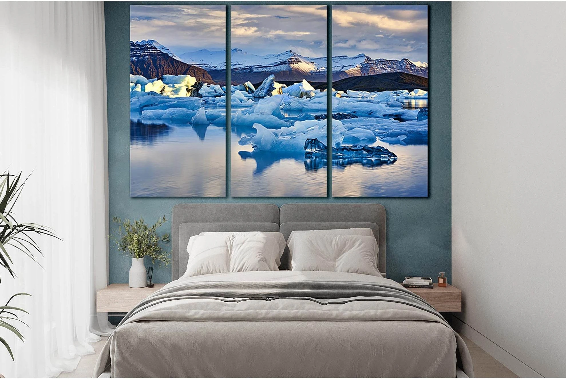 Iceland Jokulsarlon Lagoon №SL1320 Ready to Hang Canvas Print - Zellart Canvas Prints 0new, ALL_Products, Glacials