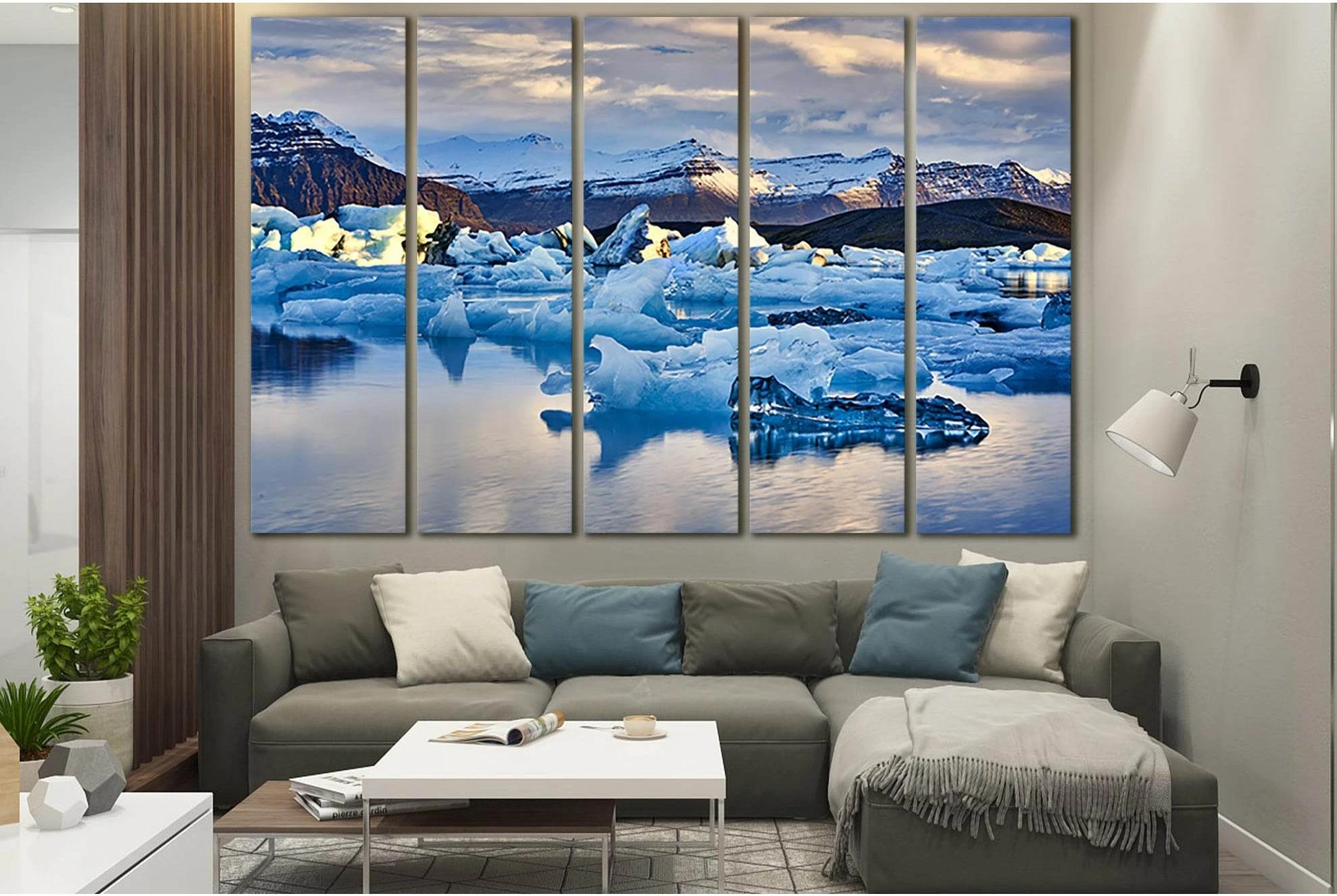 Iceland Jokulsarlon Lagoon №SL1320 Ready to Hang Canvas Print - Zellart Canvas Prints 0new, ALL_Products, Glacials