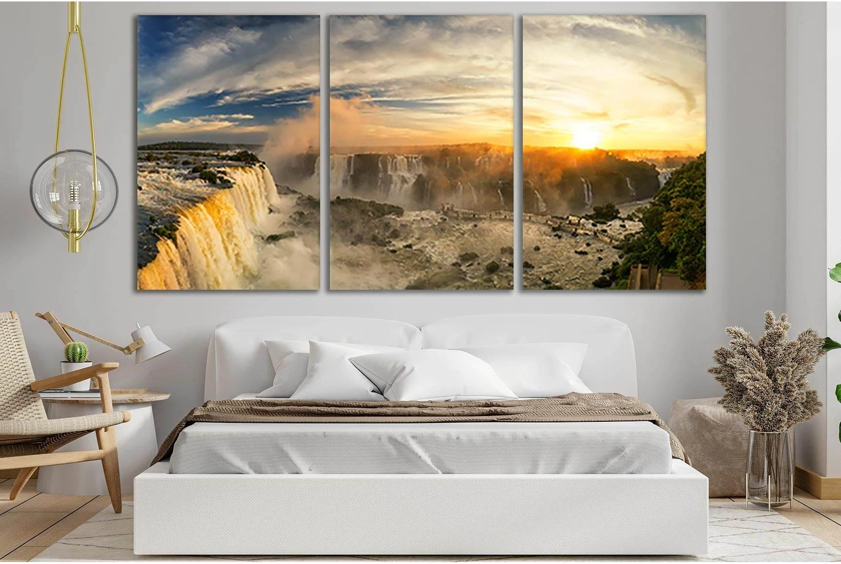 Iguazu Falls Brazil №SL475 Ready to Hang Canvas Print - Zellart Canvas Prints 0new, ALL_Products, Waterfall, Waterfall Wall Art