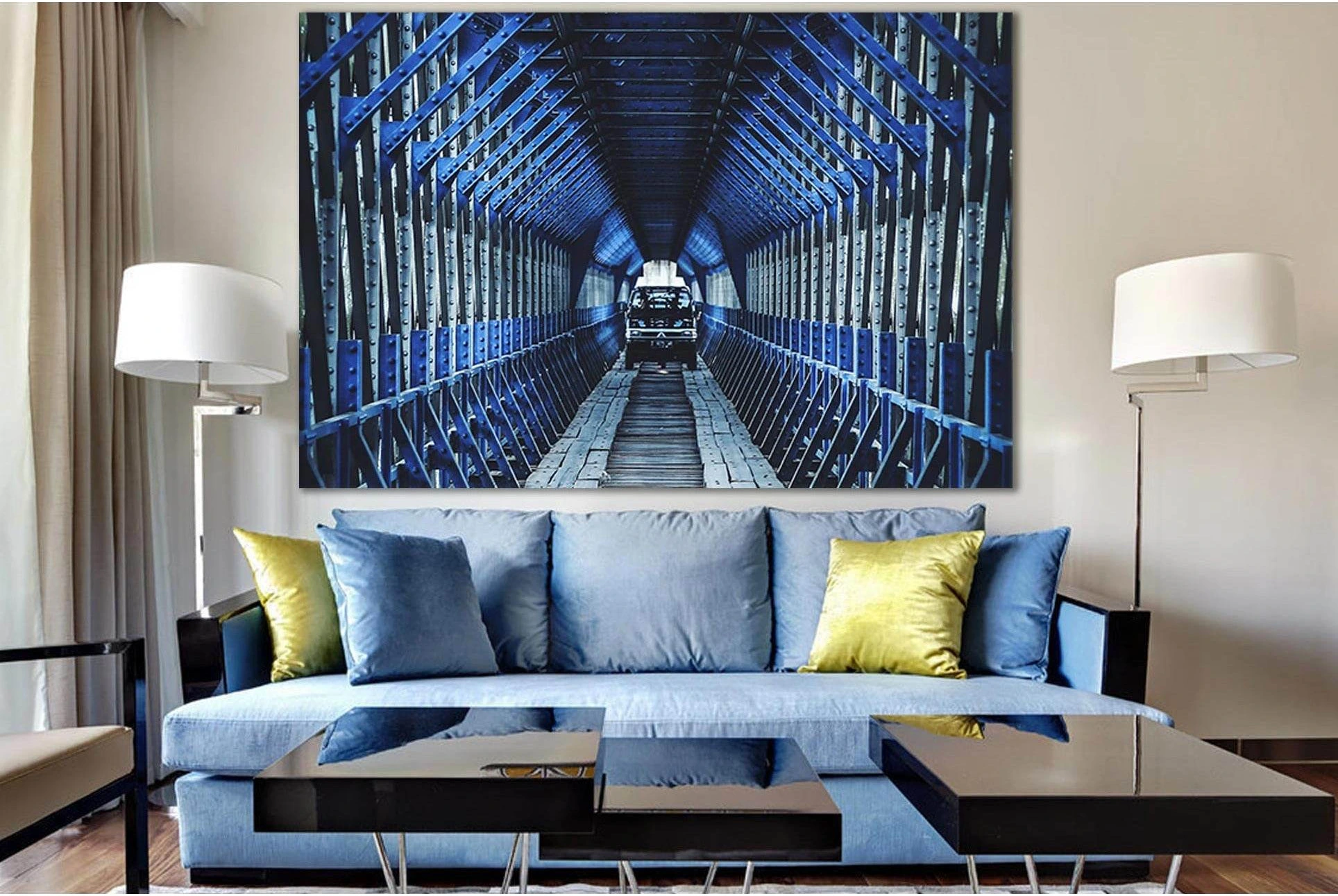 Inside Cirahong Bridge №SL1140 Ready to Hang Canvas Print - Zellart Canvas Prints 0new, ALL_Products, Bridges Wall Art