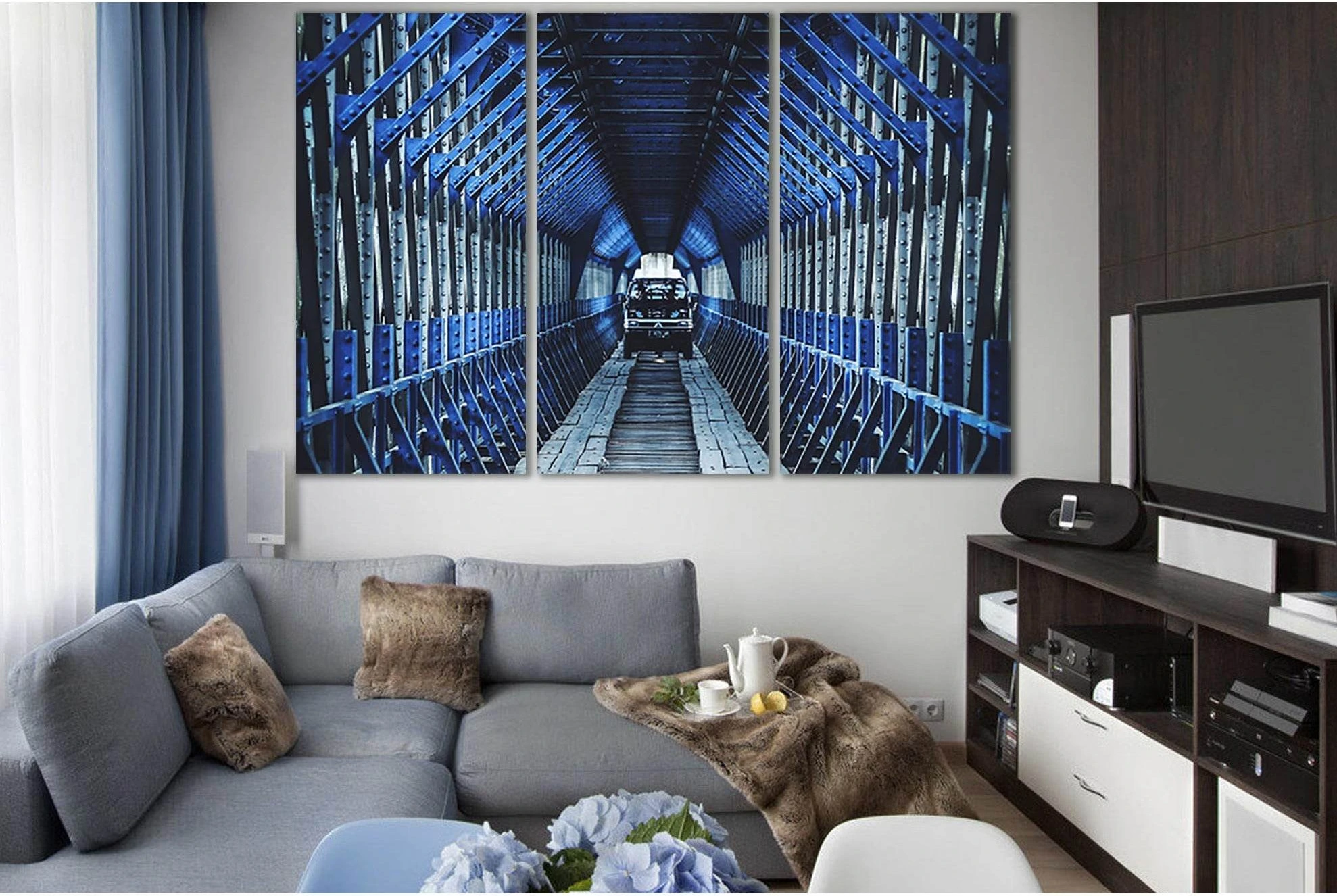 Inside Cirahong Bridge №SL1140 Ready to Hang Canvas Print - Zellart Canvas Prints 0new, ALL_Products, Bridges Wall Art