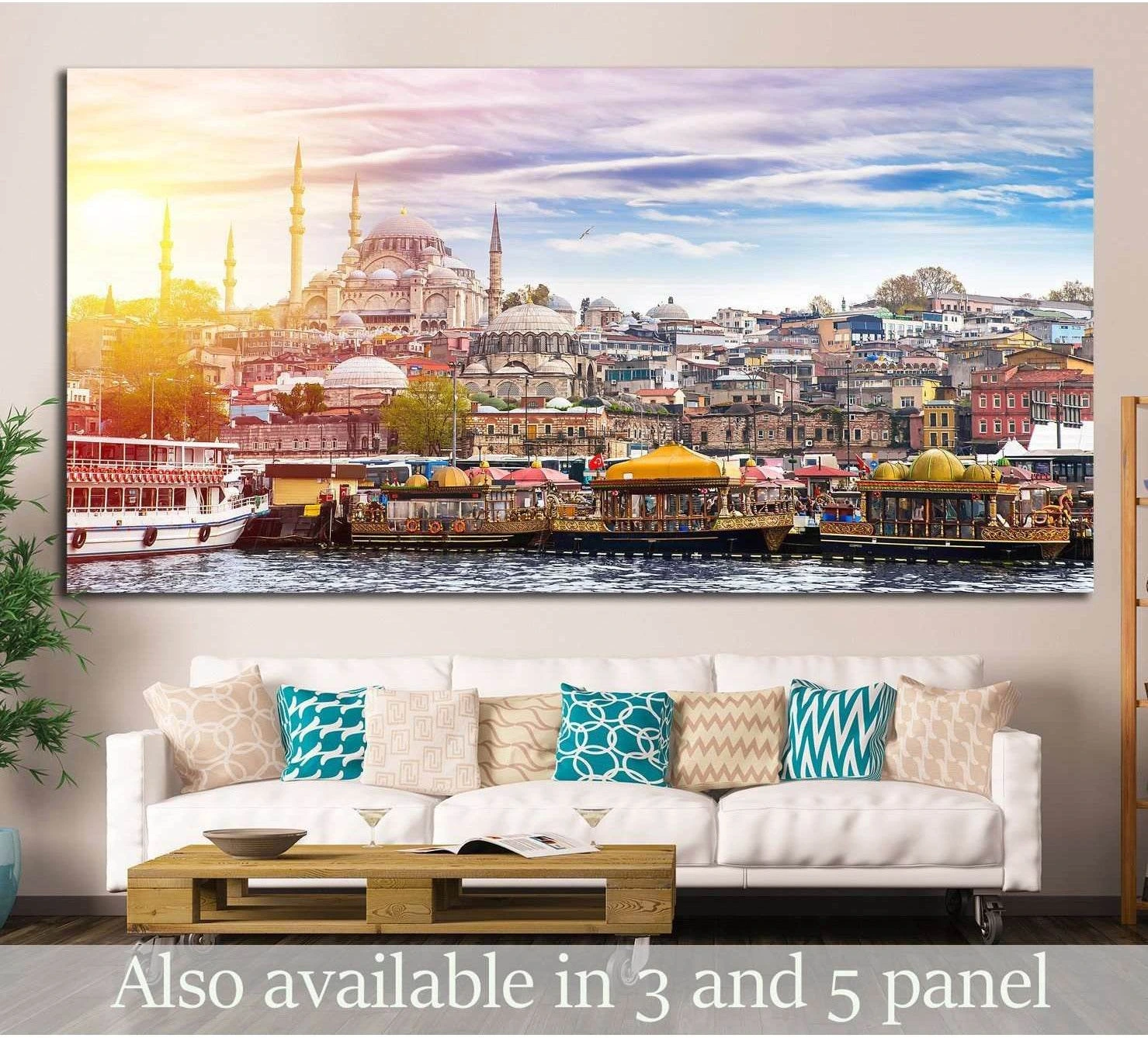 Istanbul, Turkey, Eastern Tourist City №1179 Ready to Hang Canvas Print - Zellart Canvas Prints ALL_Products, s-1179