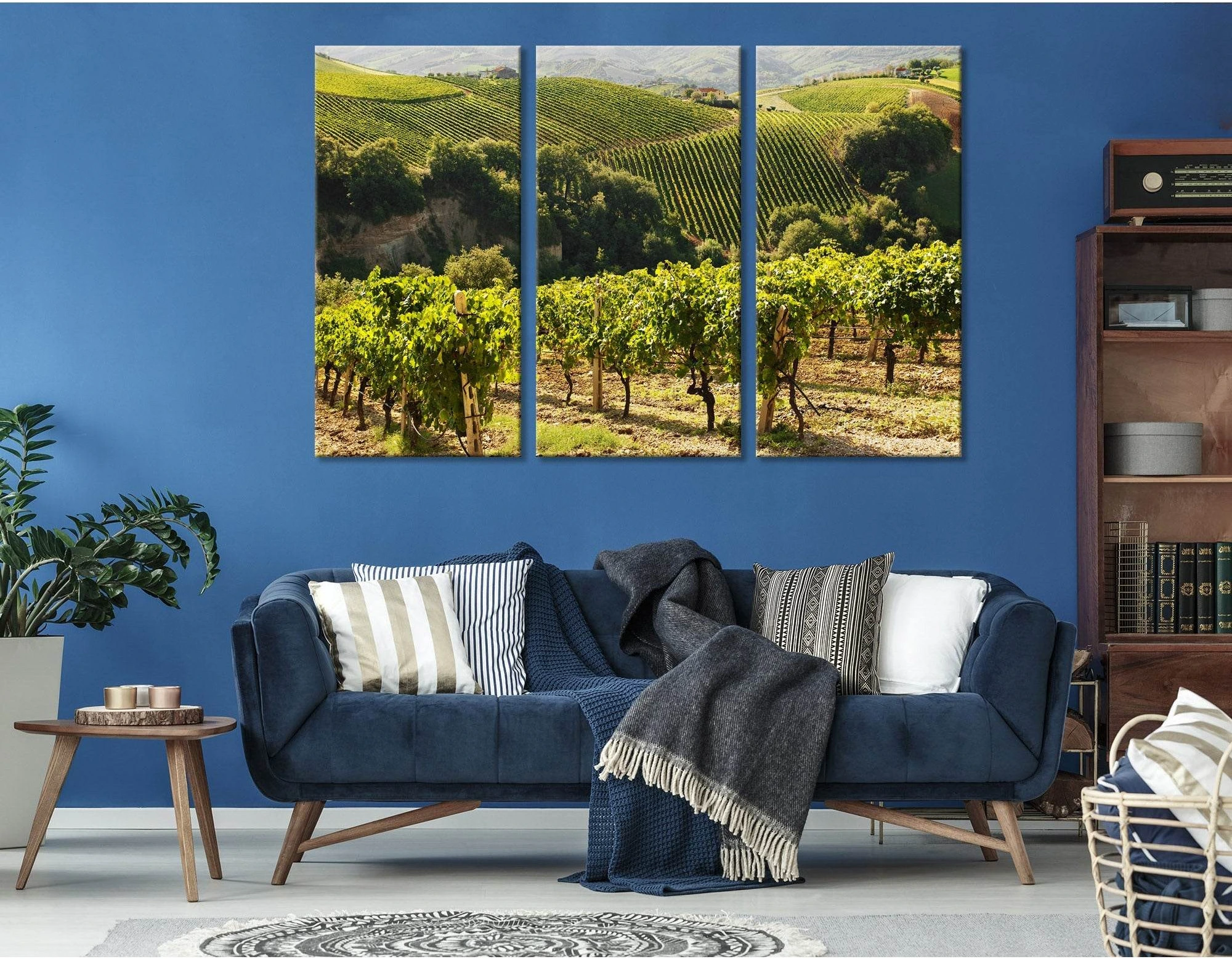 Italian Vineyard №04211 Ready to Hang Canvas Print - Zellart Canvas Prints ALL_Products