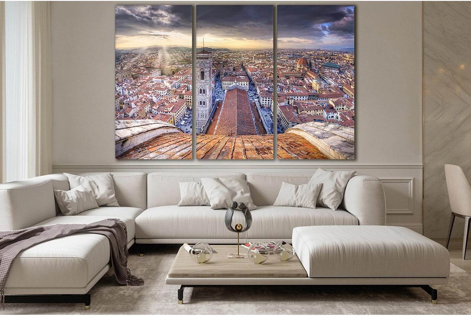 Italy Cupola Di Santa Maria Del Fiore №SL353 Ready to Hang Canvas Print - Zellart Canvas Prints 0new, ALL_Products, Cityscapes & Skylines