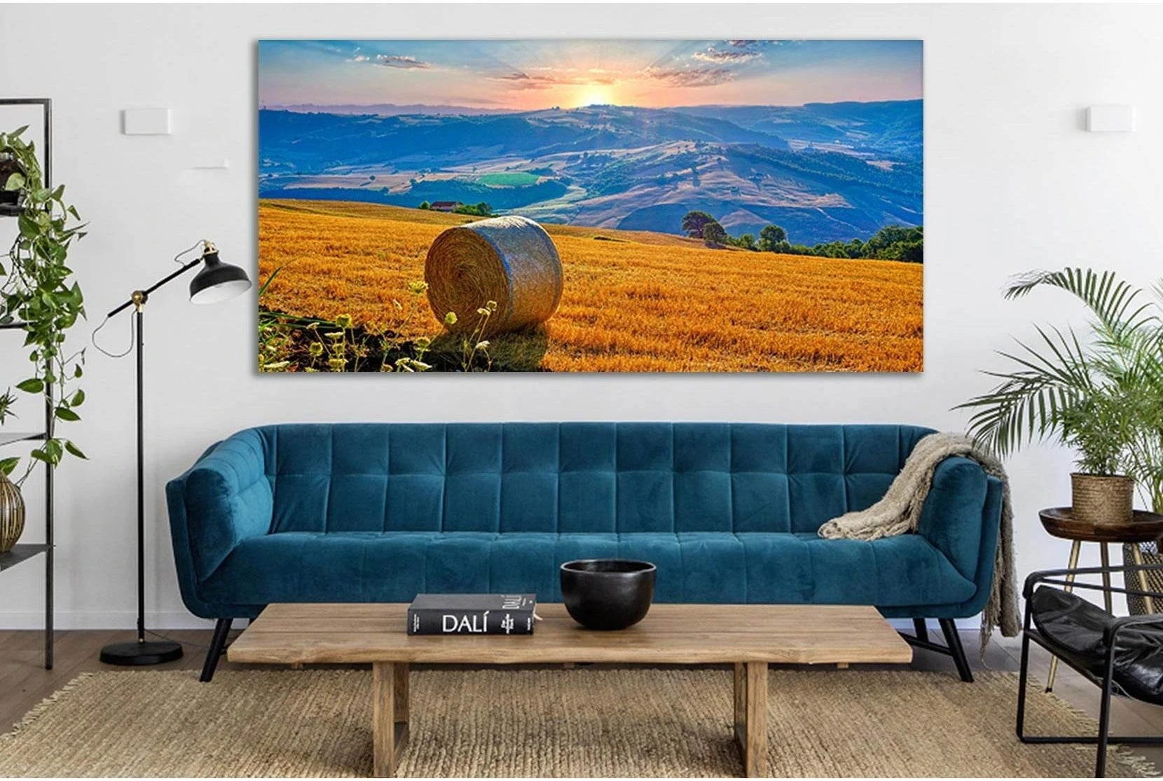 Italy Fields Dawn Landscape №SL215 Ready to Hang Canvas Print - Zellart Canvas Prints 0new, ALL_Products, SUNRISE & SUNSET WALL ART
