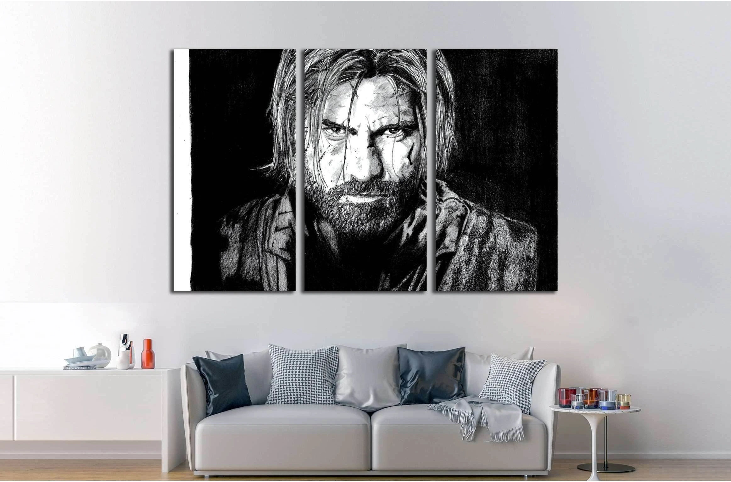 Jaime Lannister №3335 Ready to Hang Canvas Print - Zellart Canvas Prints ALL_Products, s-3335