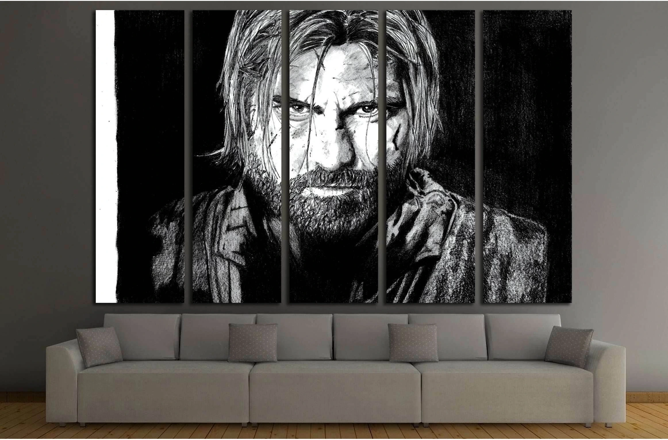 Jaime Lannister №3335 Ready to Hang Canvas Print - Zellart Canvas Prints ALL_Products, s-3335