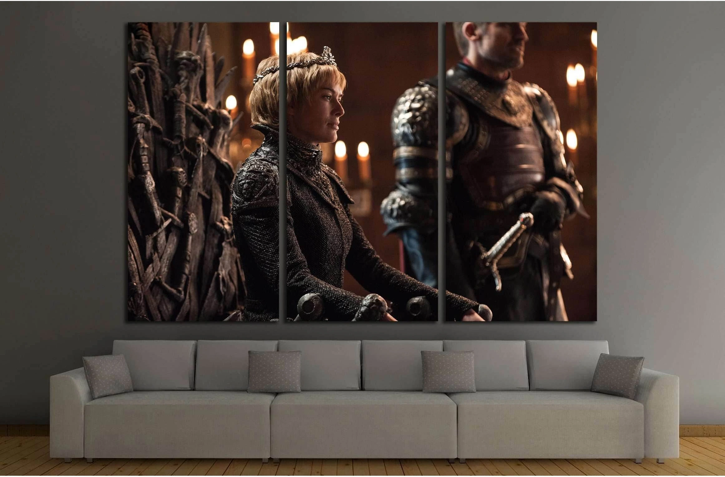 Jaime Lannister and Cersei Lannister №3322 Ready to Hang Canvas Print - Zellart Canvas Prints ALL_Products, s-3322