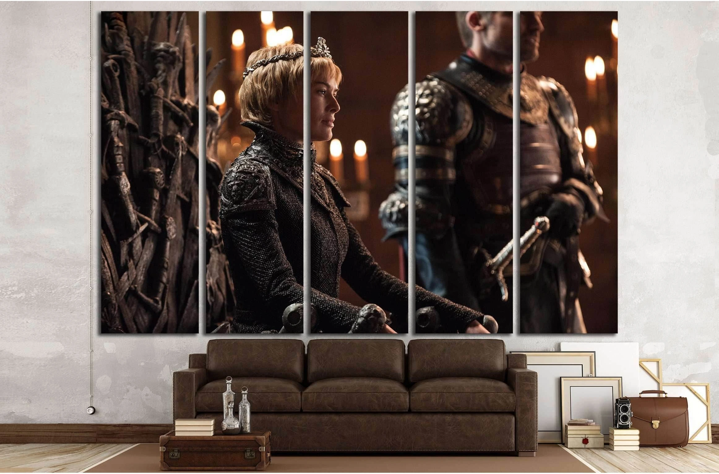 Jaime Lannister and Cersei Lannister №3322 Ready to Hang Canvas Print - Zellart Canvas Prints ALL_Products, s-3322