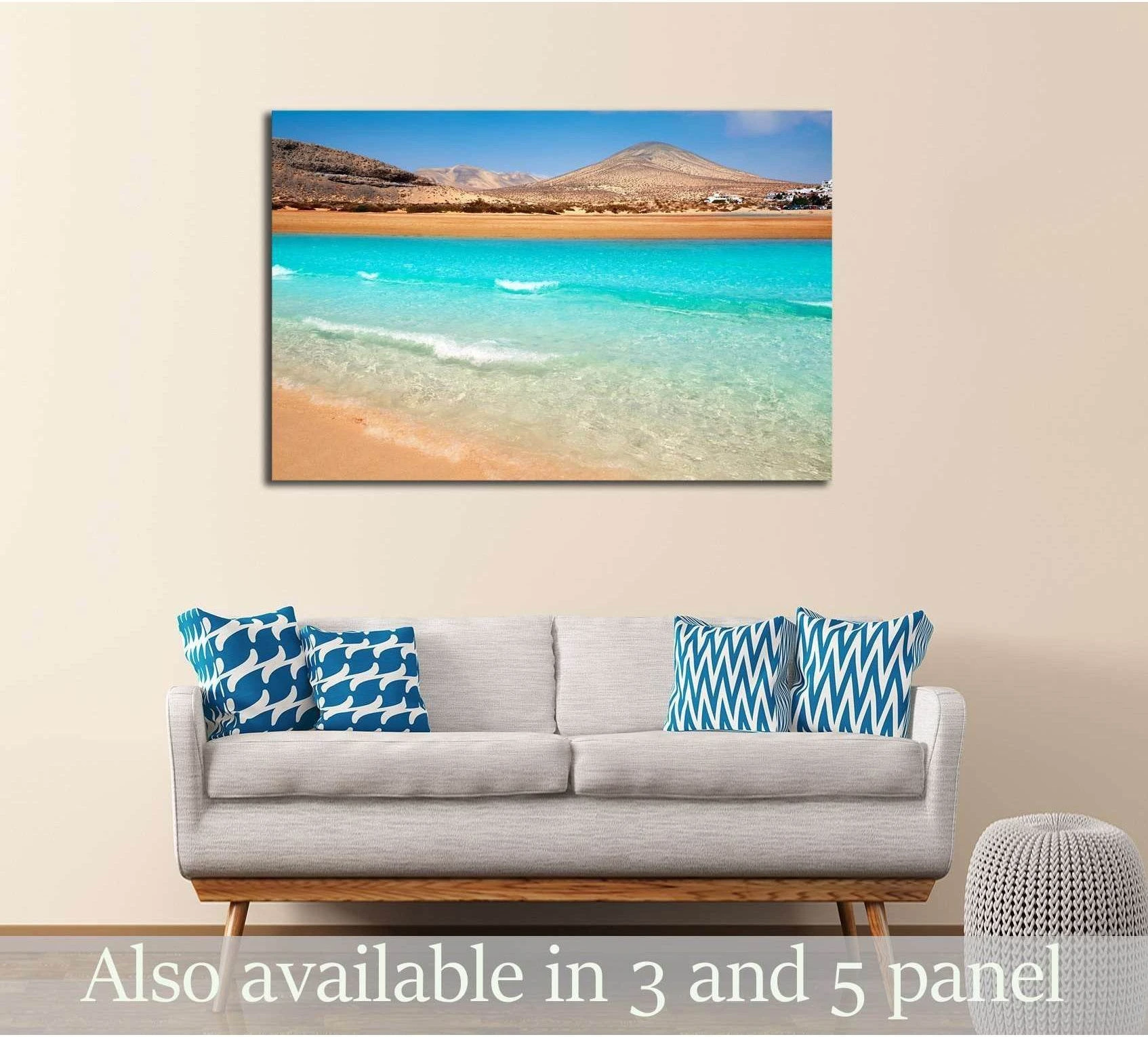 Turquoise Beach and Mountain Coast Wall Art Canvas Print selected as rocky shore and coastal edge with coastline and depth cues.