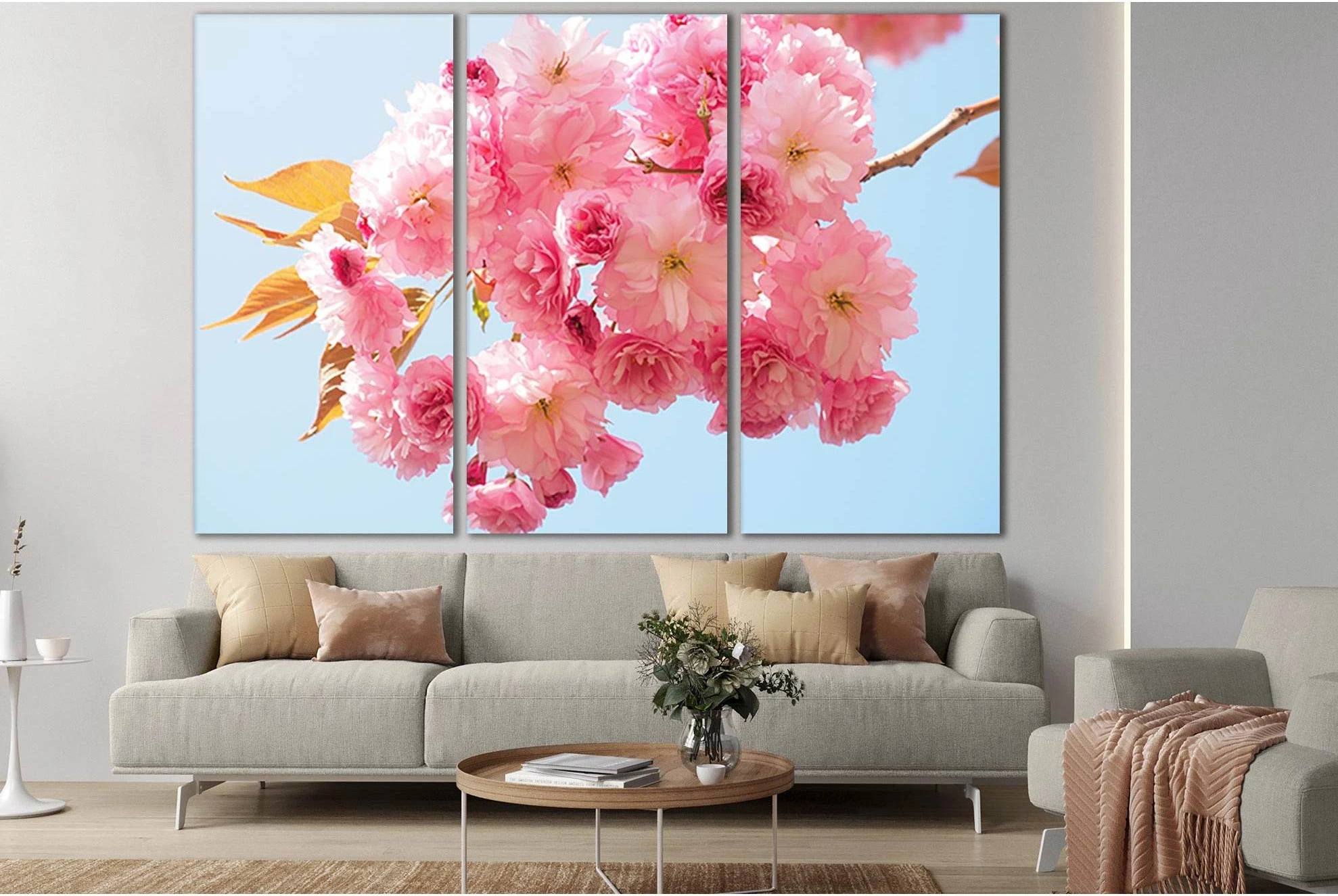 Japanese Cherry Blossom №SL511 Ready to Hang Canvas Print - Zellart Canvas Prints 0new, ALL_Products, Trees Wall Art