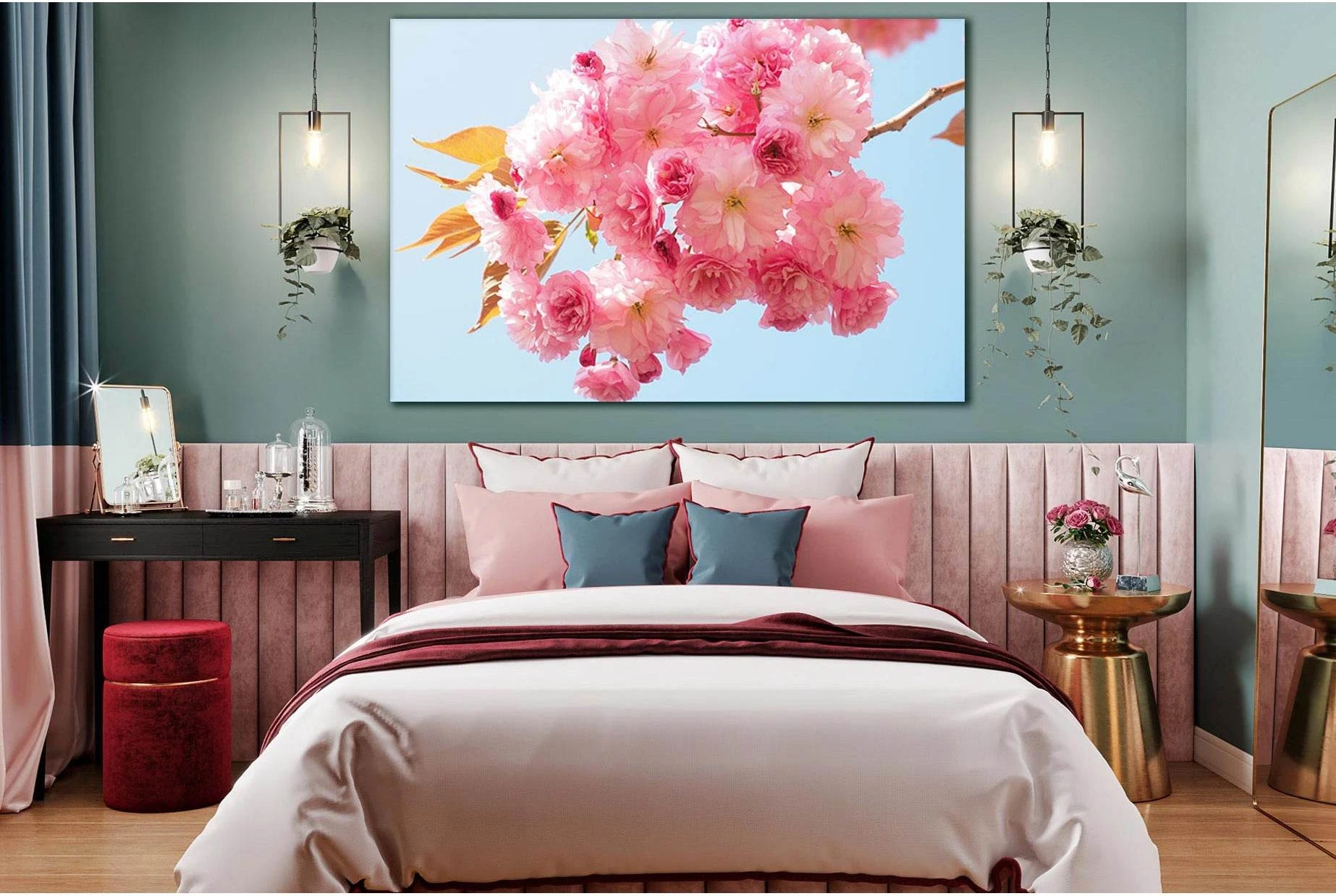 Japanese Cherry Blossom №SL511 Ready to Hang Canvas Print - Zellart Canvas Prints 0new, ALL_Products, Trees Wall Art