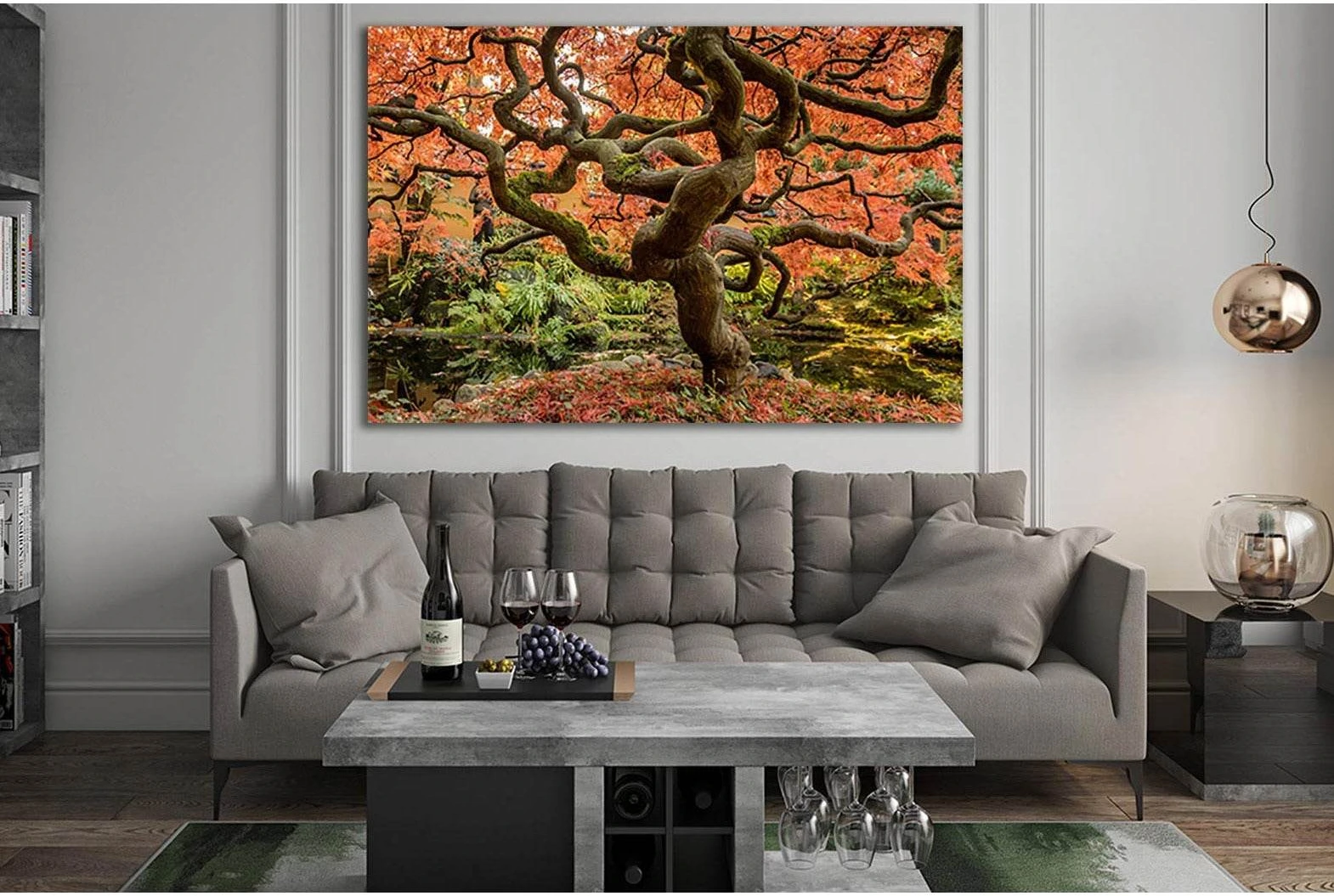 Japanese Maple №SL517 Ready to Hang Canvas Print - Zellart Canvas Prints 0new, ALL_Products, Trees Wall Art