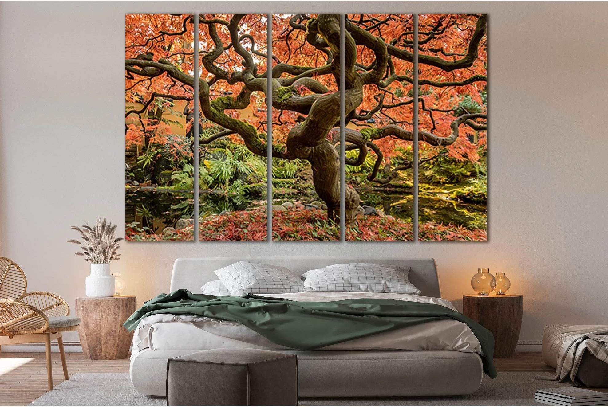 Japanese Maple №SL517 Ready to Hang Canvas Print - Zellart Canvas Prints 0new, ALL_Products, Trees Wall Art