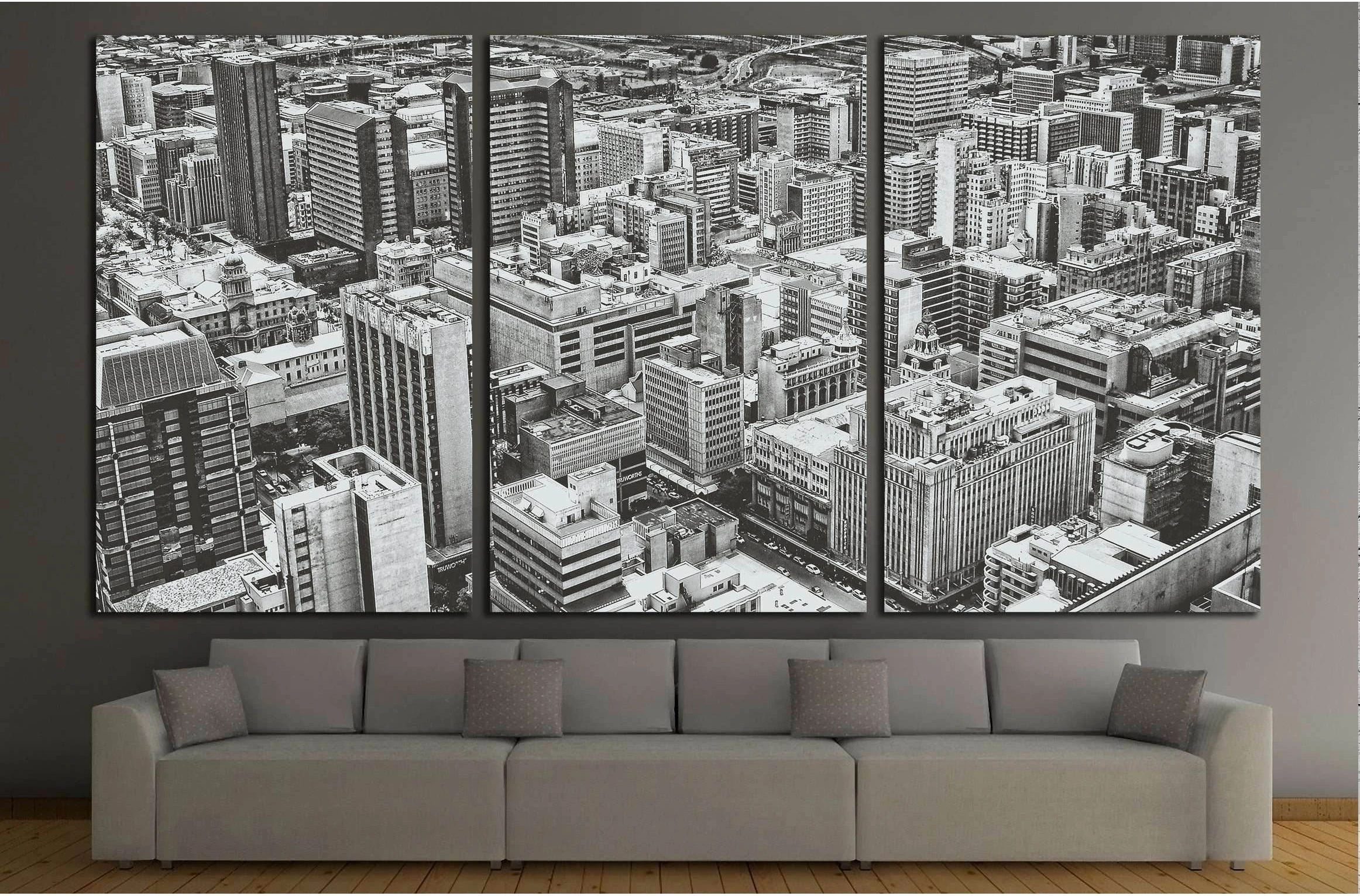Johannesburg Central Business District has the most dense collection of skyscrapers in Africa №2945 Ready to Hang Canvas Print - Zellart Canvas Prints ALL_Products, s-2945