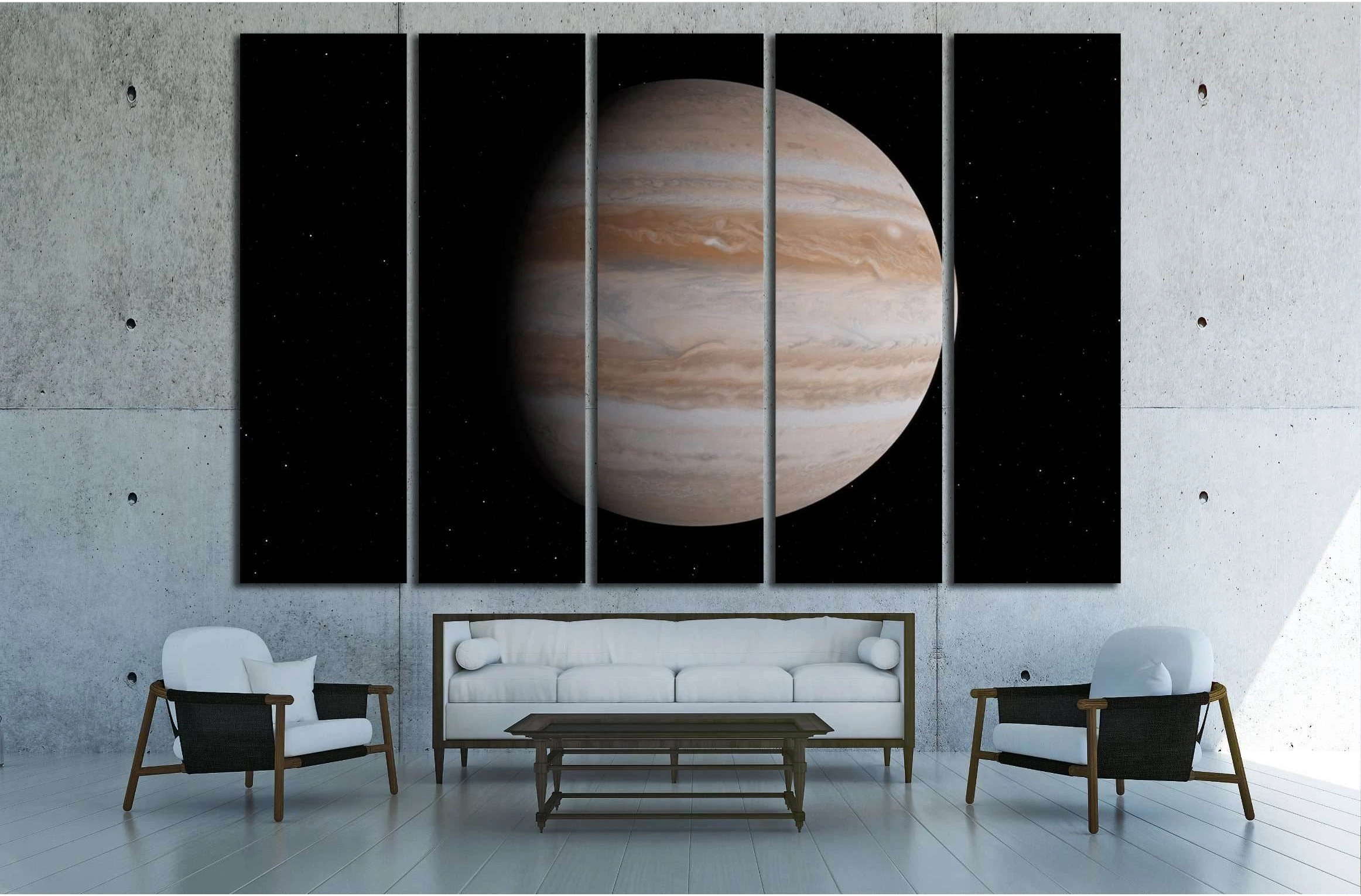 Jupiter planet (Elements of this image furnished by NASA) №2422 Ready to Hang Canvas Print - Zellart Canvas Prints ALL_Products, s-2422