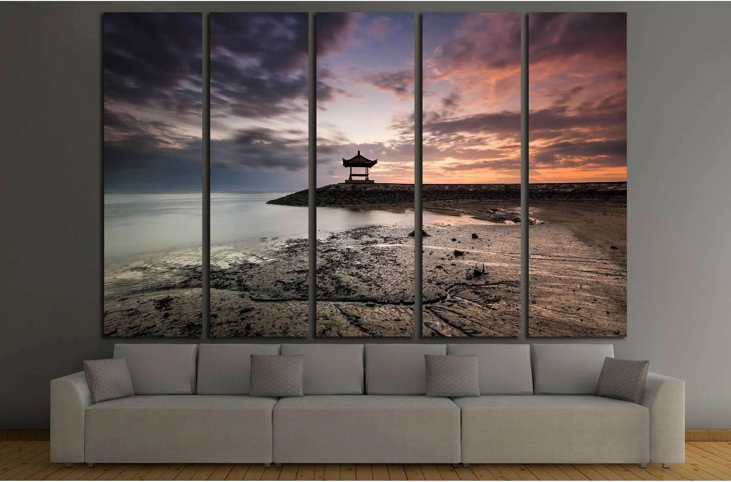 Karang beach, Sanur in Bali, Indonesia №3203 Ready to Hang Canvas Print - Zellart Canvas Prints ALL_Products, s-3203