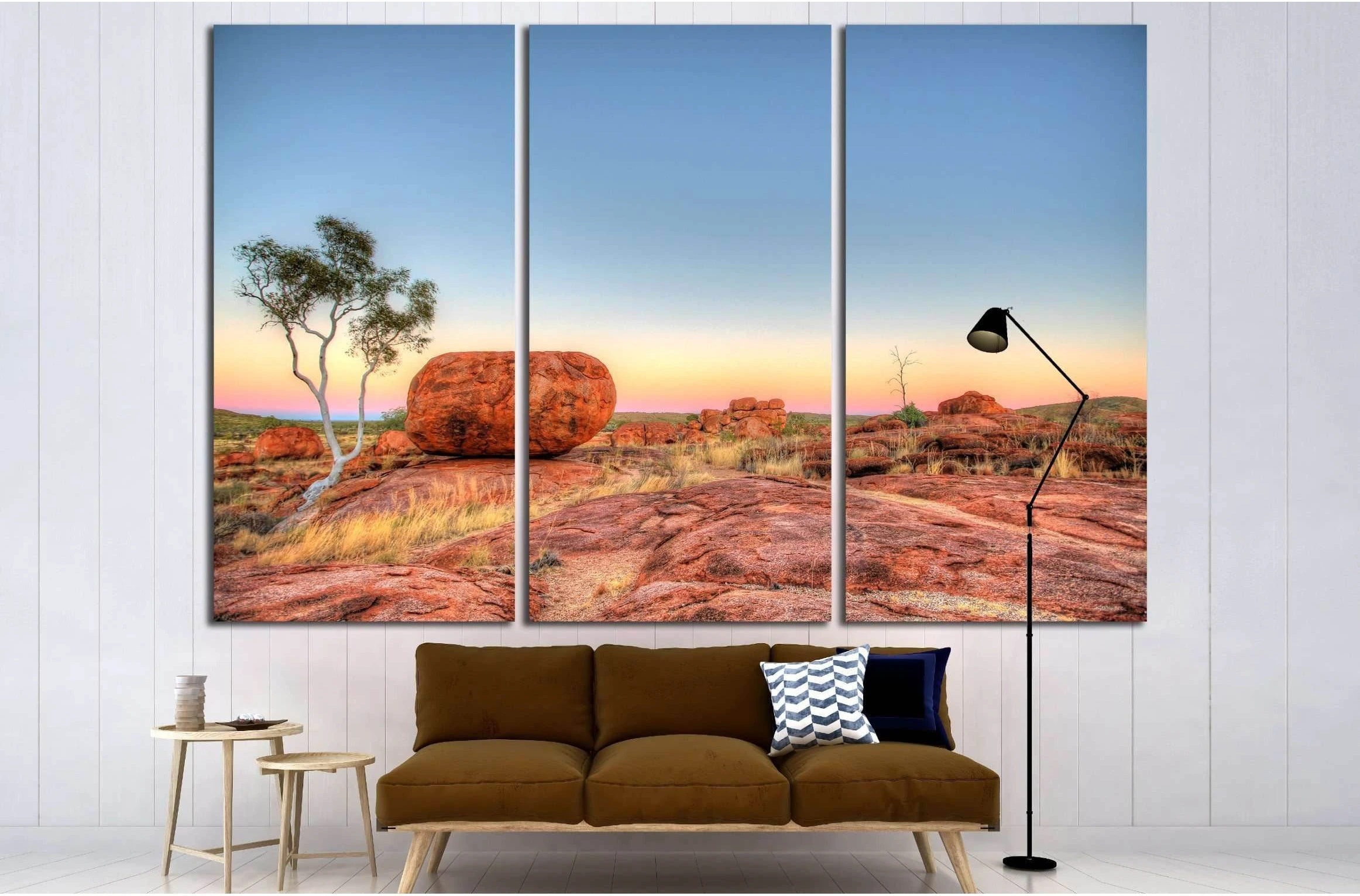 Karlu Karlu - Devils Marbles in outback Australia №3145 Ready to Hang Canvas Print - Zellart Canvas Prints ALL_Products, s-3145