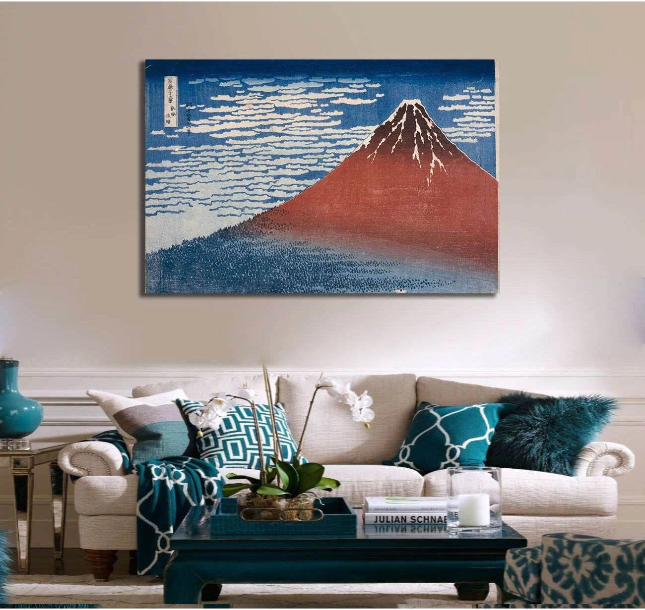 Katsushika Hokusai, Fine wind clear morning - Canvas print - Zellart Canvas Prints 000Negative, 6207, ALL_Products
