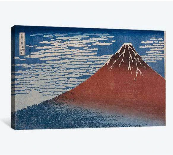 Katsushika Hokusai, Fine wind clear morning - Canvas print - Zellart Canvas Prints 000Negative, 6207, ALL_Products