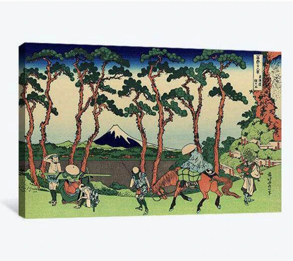Katsushika Hokusai, Hodogaya on the Tokaido road - Canvas print - Zellart Canvas Prints 000Negative, 6211, ALL_Products