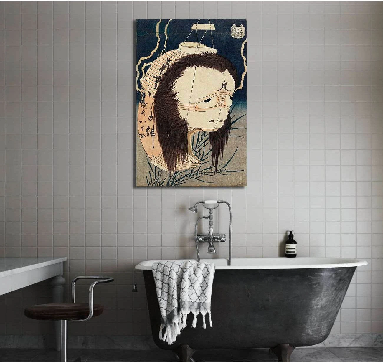 Katsushika Hokusai, The ghost of Oiwa - Canvas print - Zellart Canvas Prints 000Negative, 6217, ALL_Products