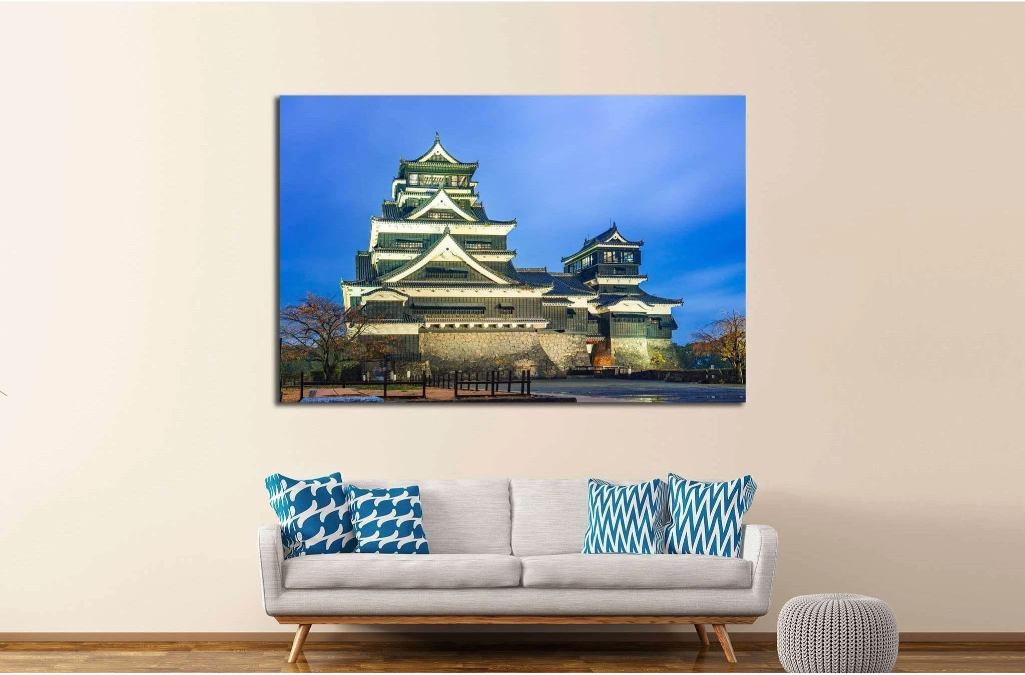 Kumamoto Castle in Kumamoto, Japan №1802 Ready to Hang Canvas Print - Zellart Canvas Prints ALL_Products, s-1802