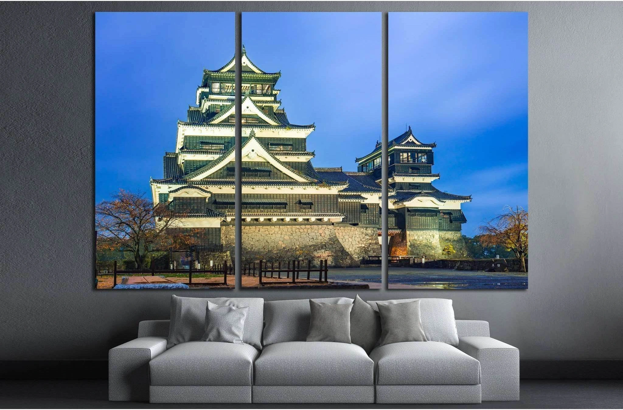 Kumamoto Castle in Kumamoto, Japan №1802 Ready to Hang Canvas Print - Zellart Canvas Prints ALL_Products, s-1802