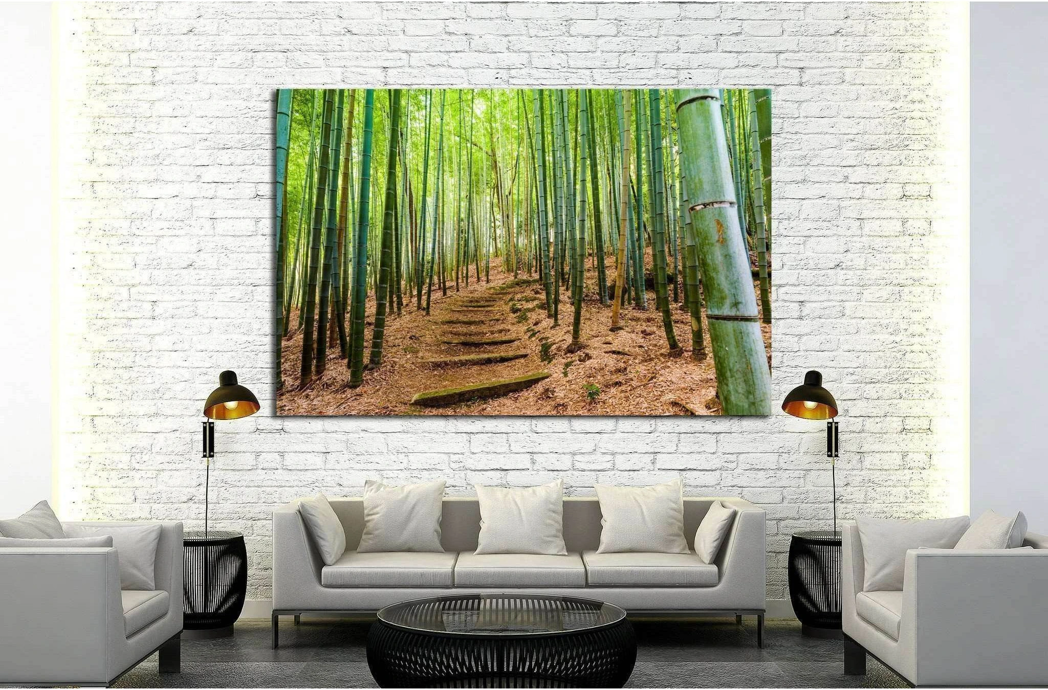 Kyoto, Japan bamboo forest №1987 Ready to Hang Canvas Print - Zellart Canvas Prints ALL_Products, s-1987